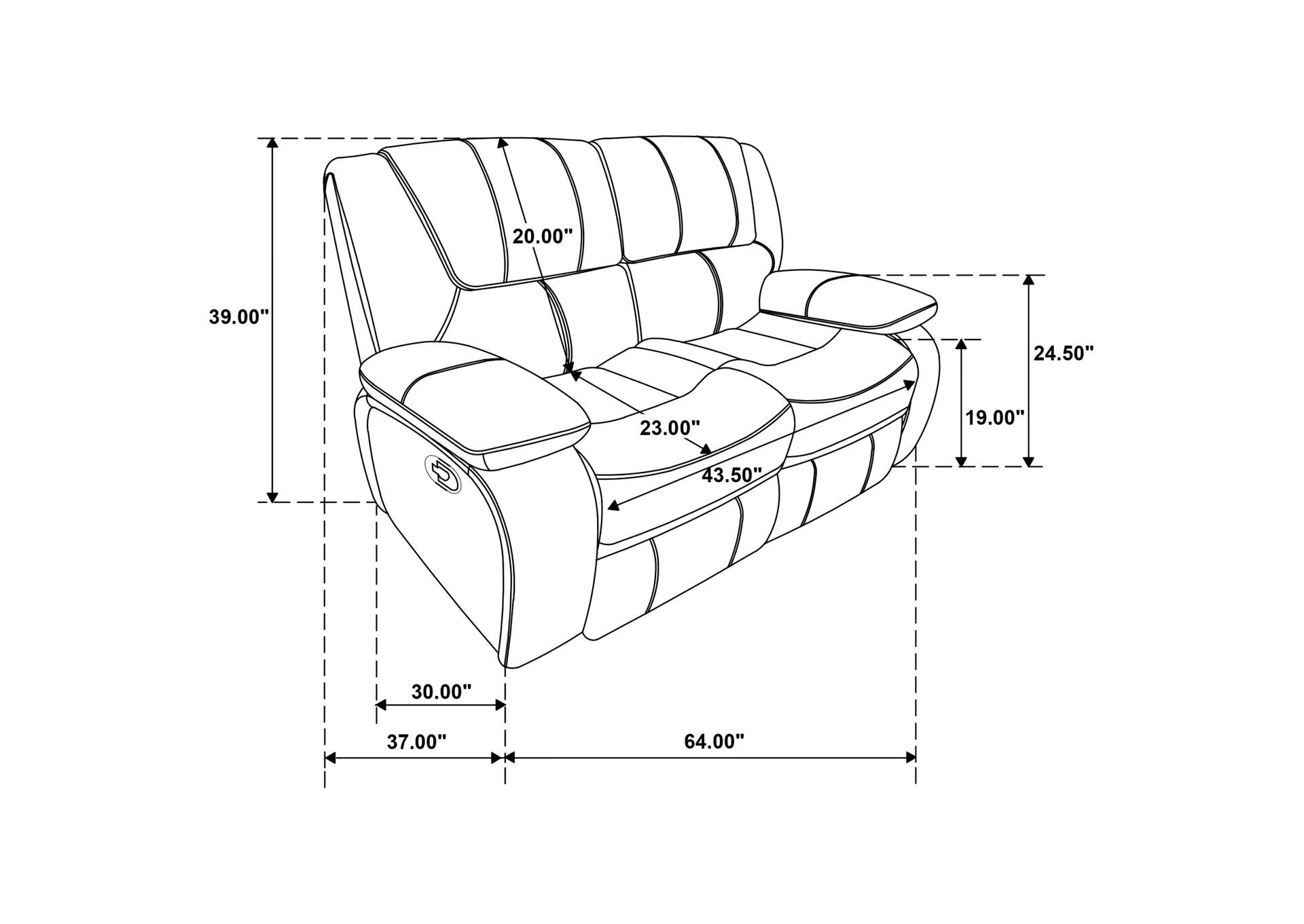 Camila 3-piece Upholstered Reclining Sofa Set White image 5