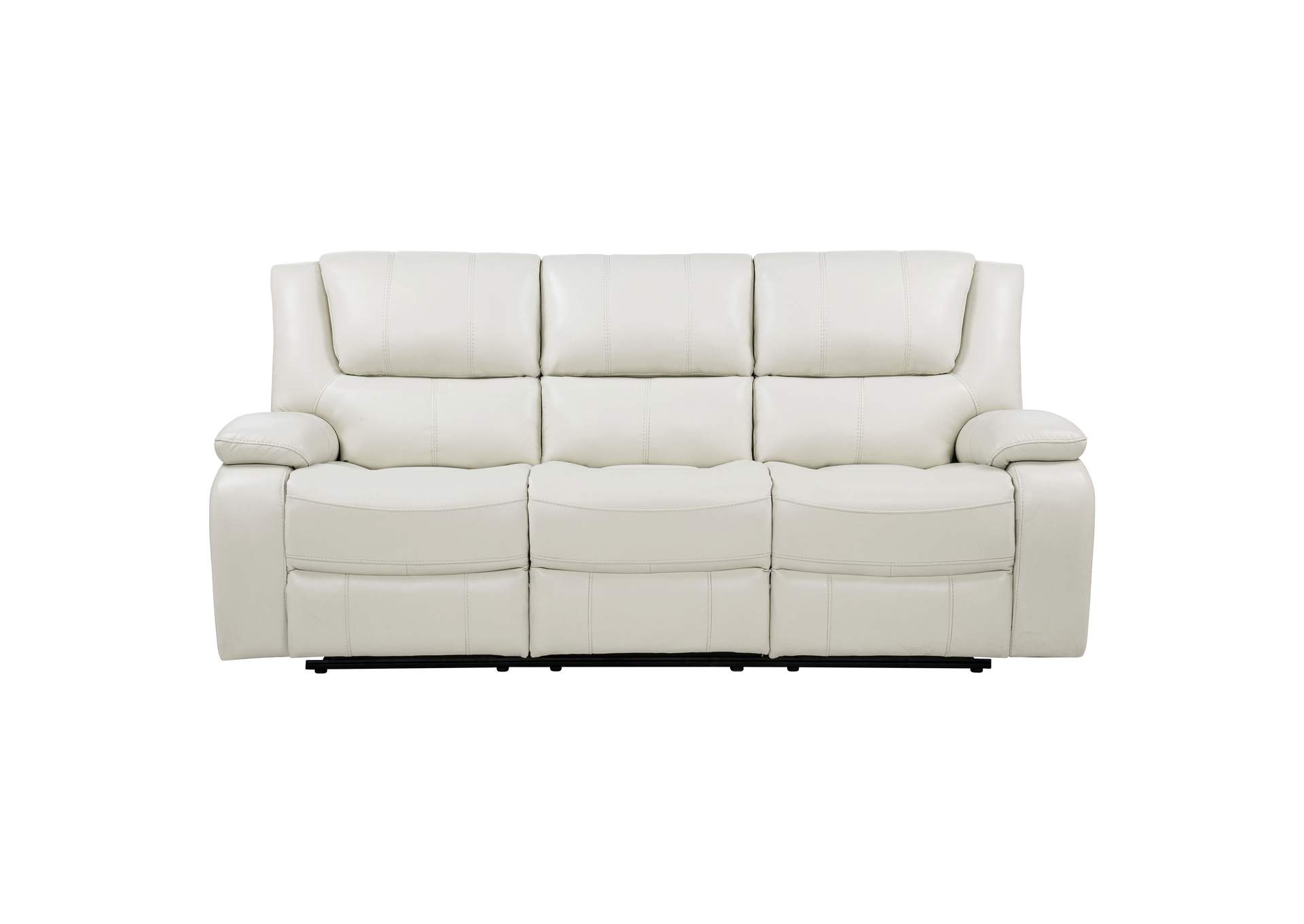 Camila Upholstered Motion Reclining Sofa White image 6
