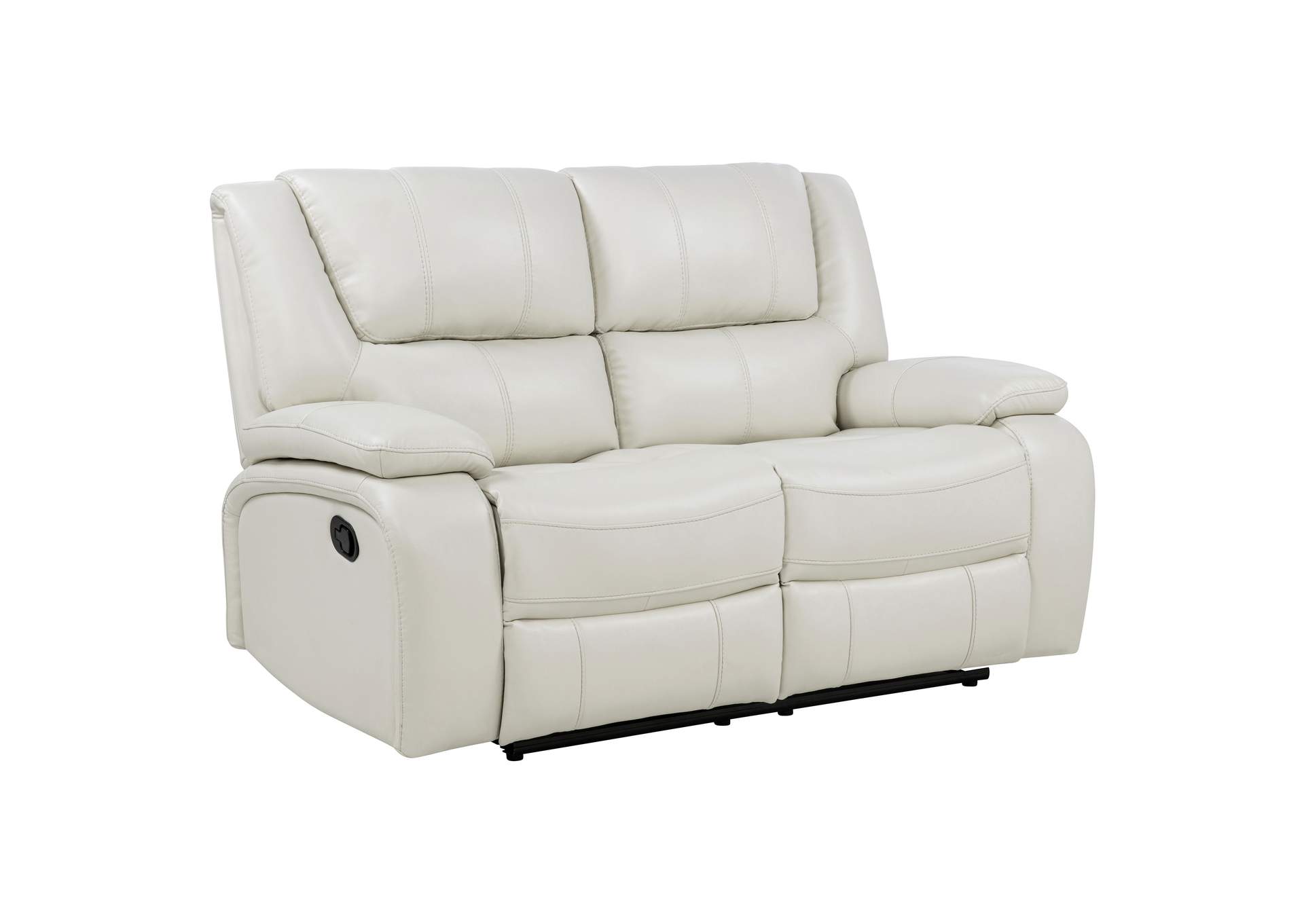 Camila Upholstered Motion Reclining Loveseat White image 5