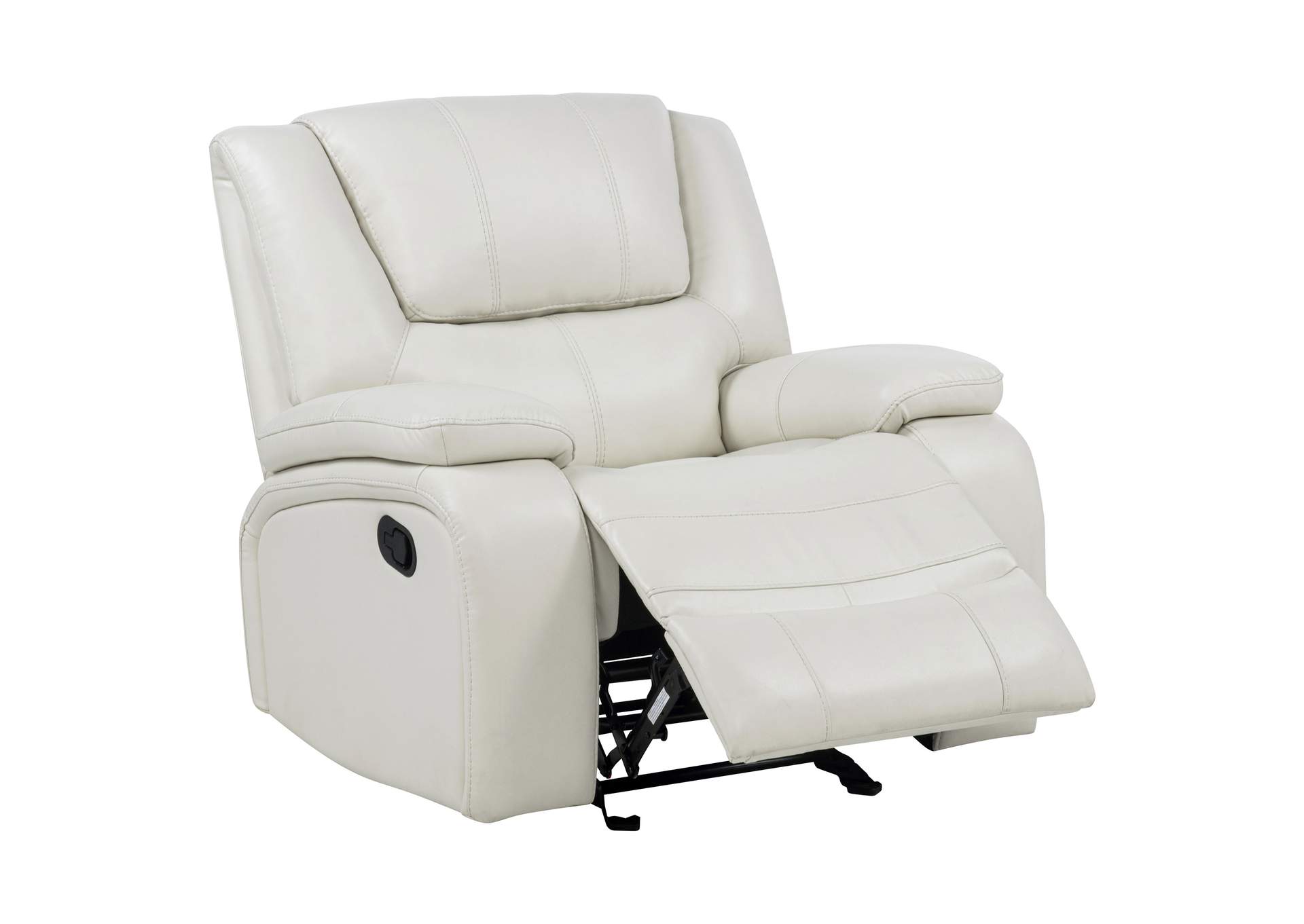 Camila Upholstered Glider Recliner Chair White image 1