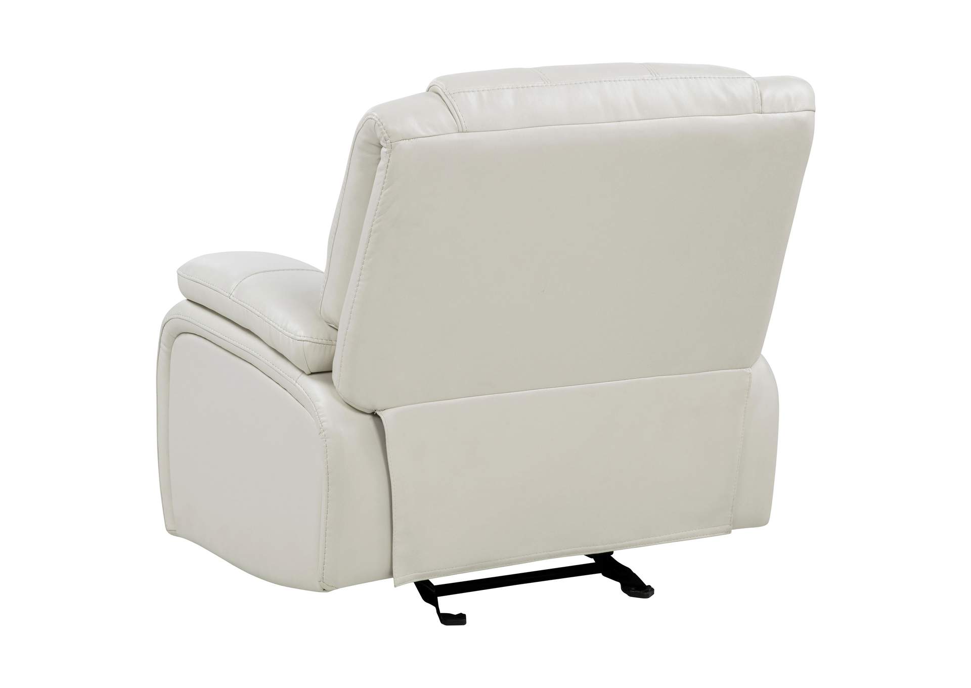 Camila Upholstered Glider Recliner Chair White image 7