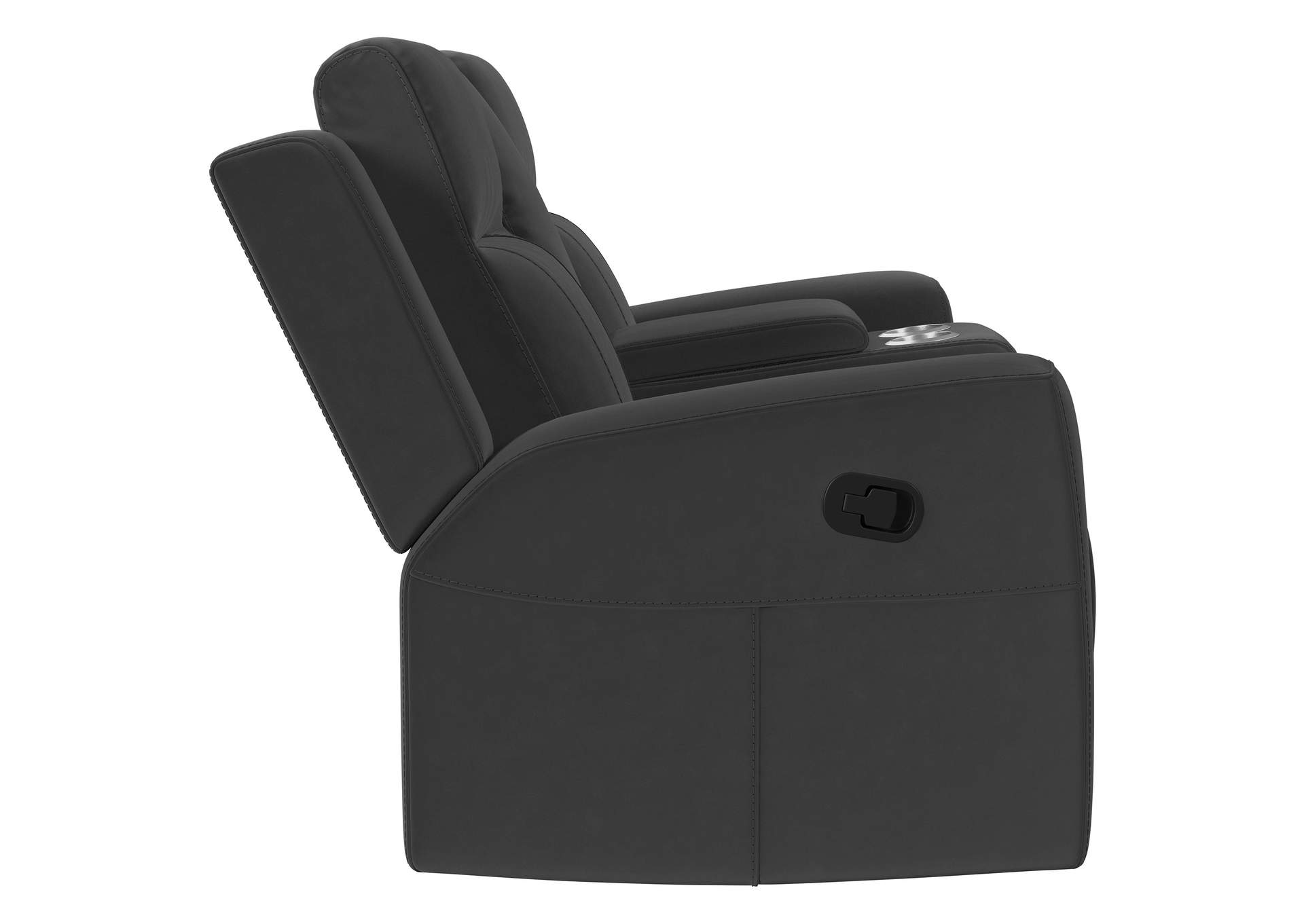 Brentwood 3-piece Upholstered Motion Reclining Sofa Set Black