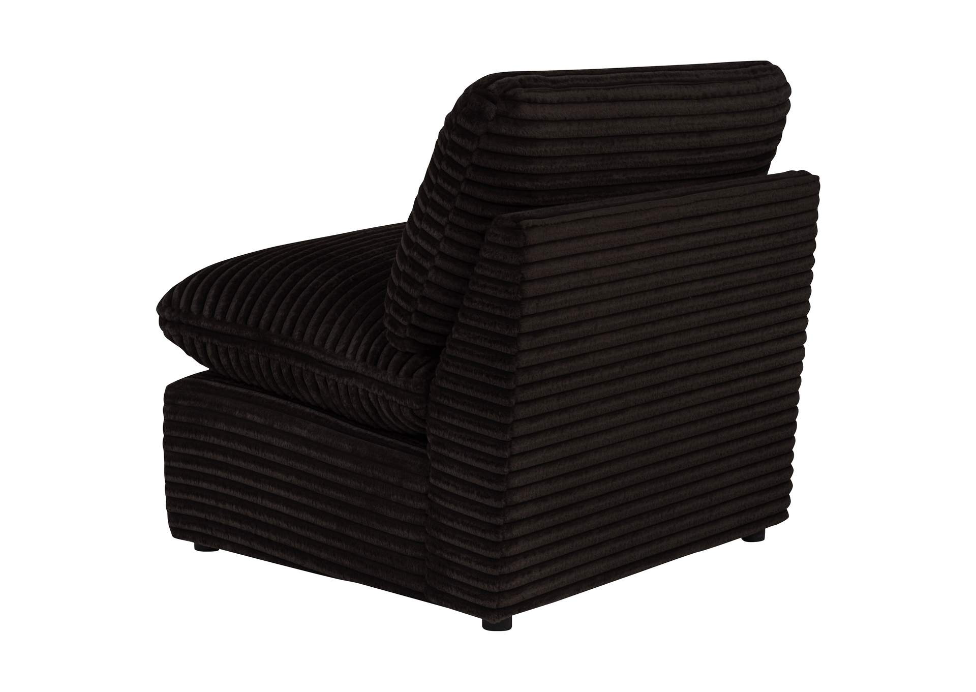 Collins Modular Armless Chair Chocolate Brown image 7