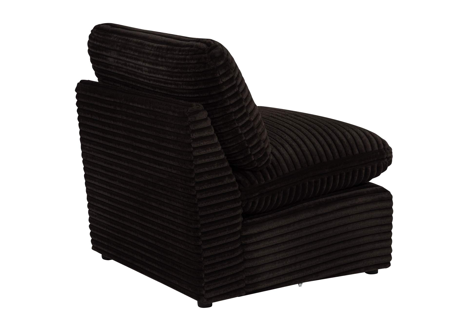 Collins Modular Armless Chair Chocolate Brown image 8