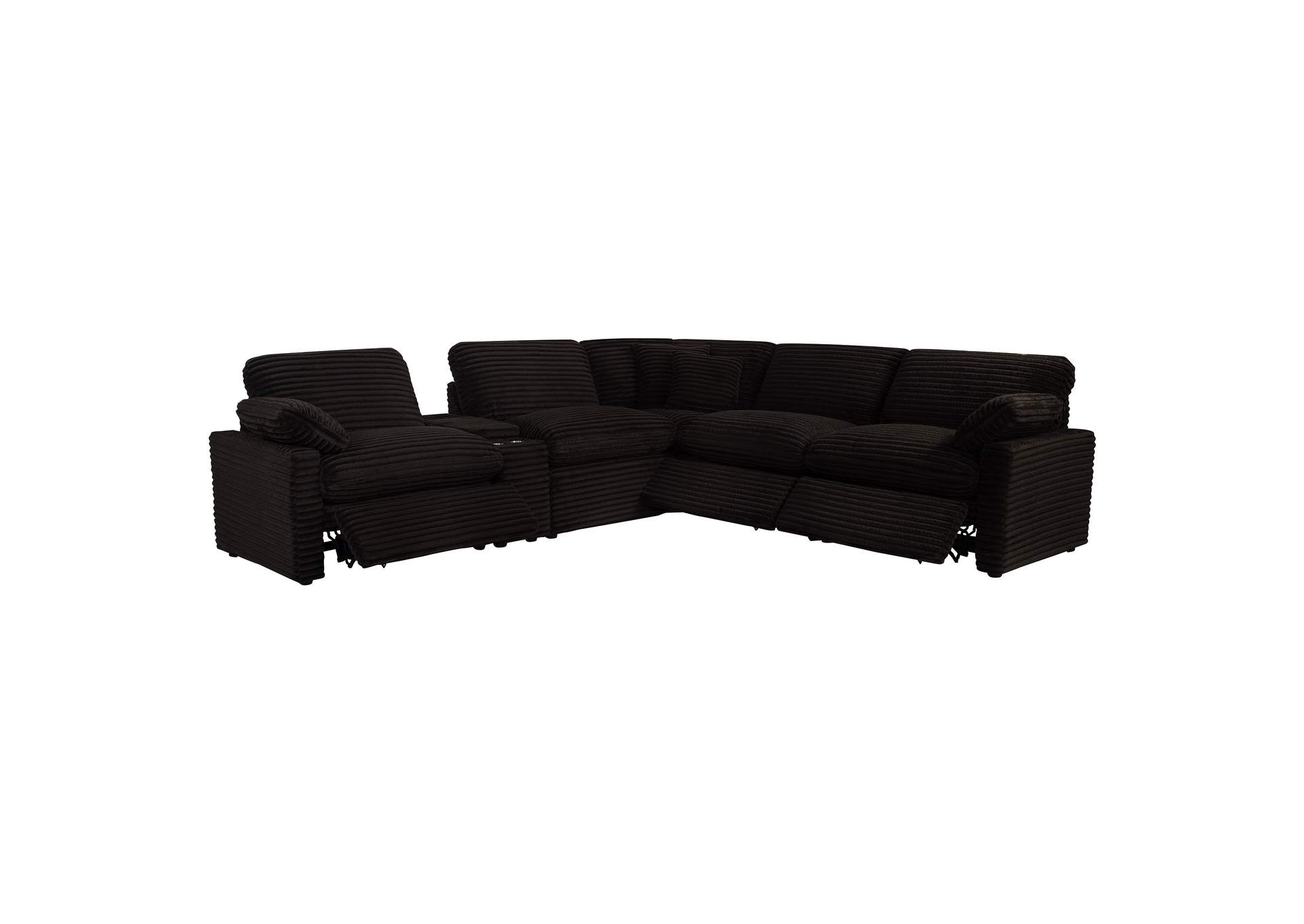 Collins 6-piece Modular Power Reclining Sectional Chocolate Brown image 5