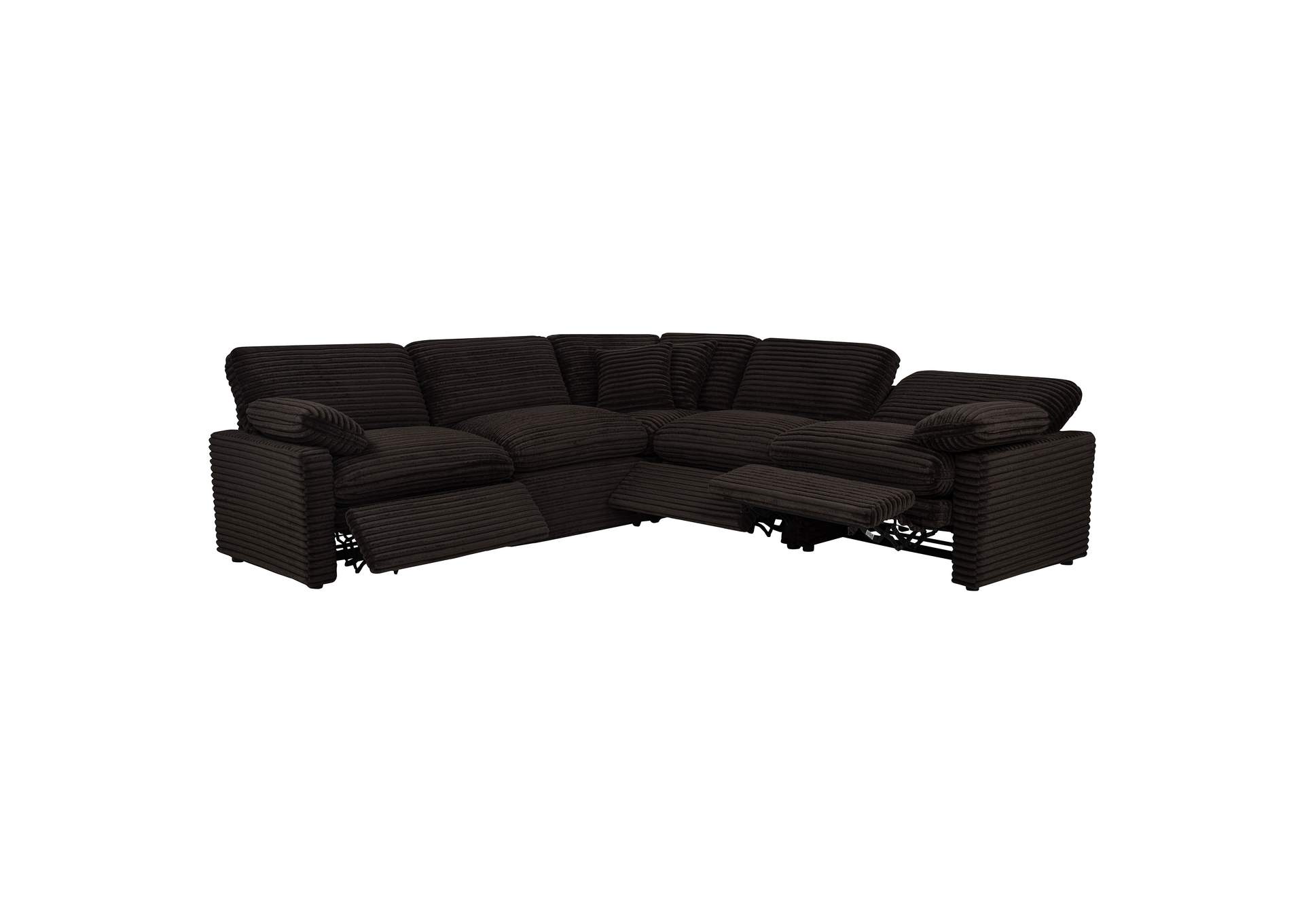 Collins 5-piece Modular Power Reclining Sectional Chocolate Brown image 6