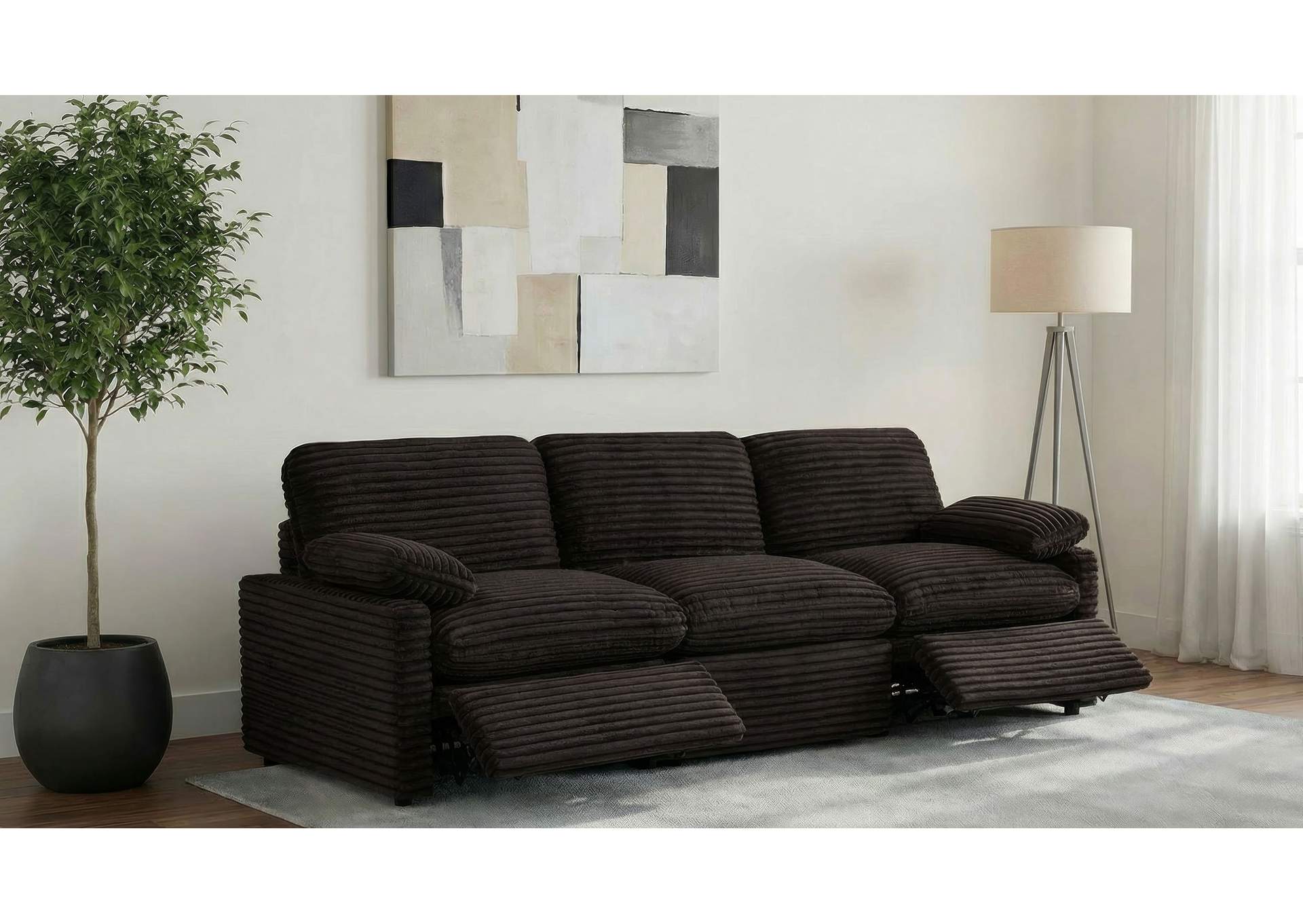 Collins Modular Power Sofa Chocolate Brown image 4