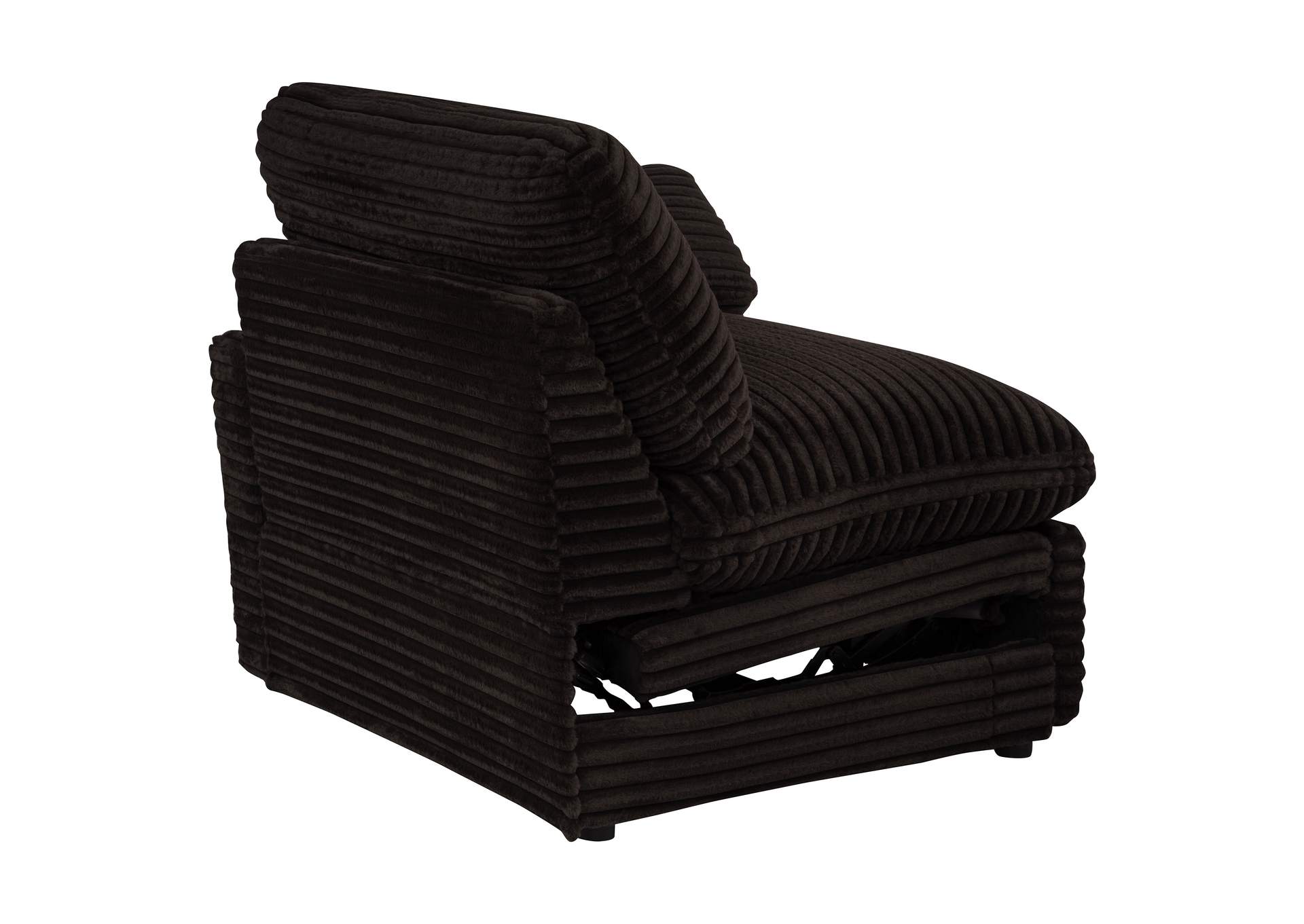 Collins Modular Power Loveseat Chocolate Brown image 11