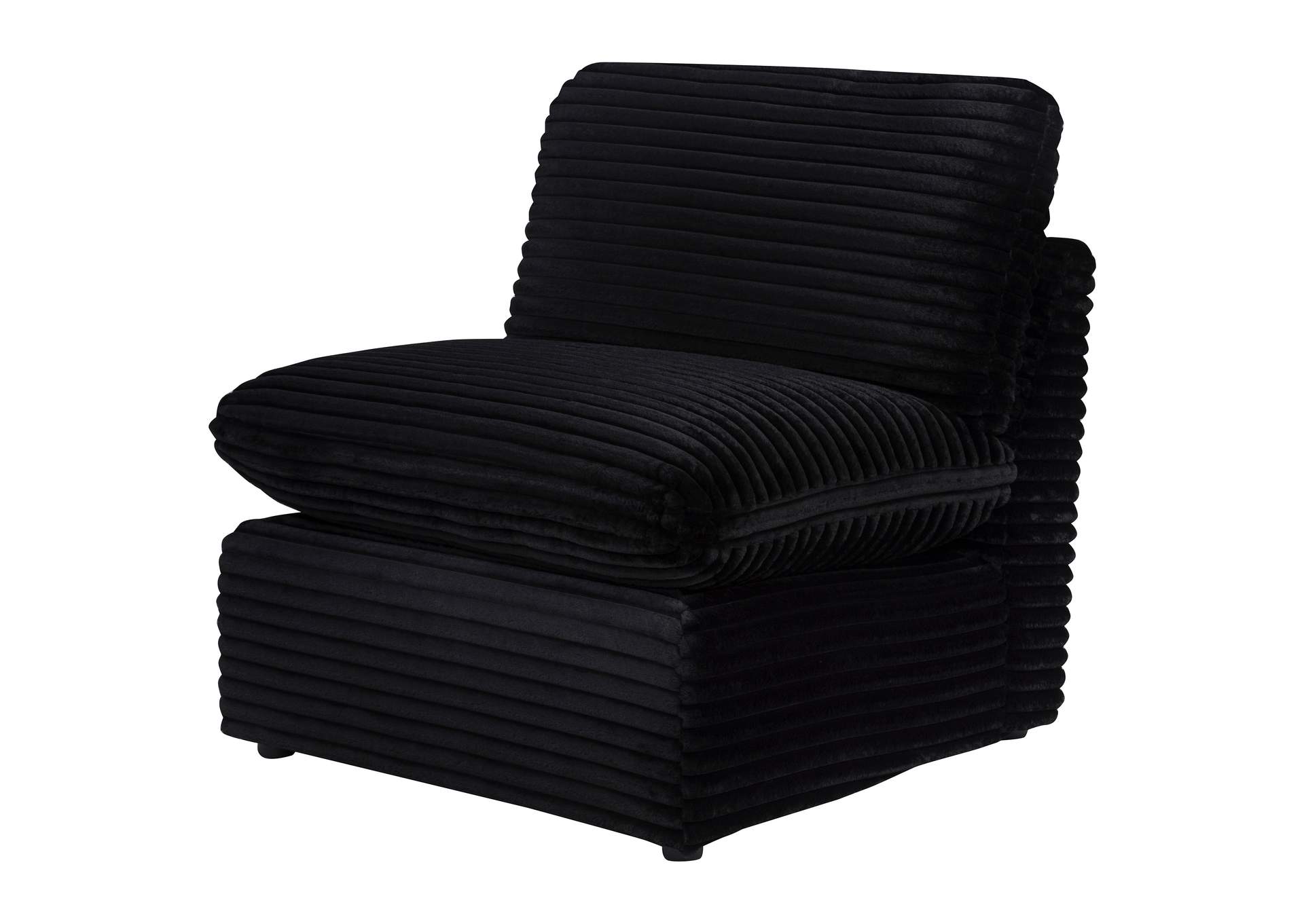 Collins Modular Armless Chair Black image 4