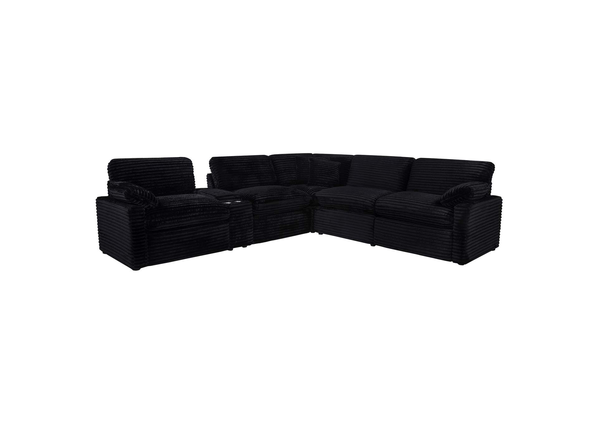 Collins 6-piece Modular Power Reclining Sectional Black image 1