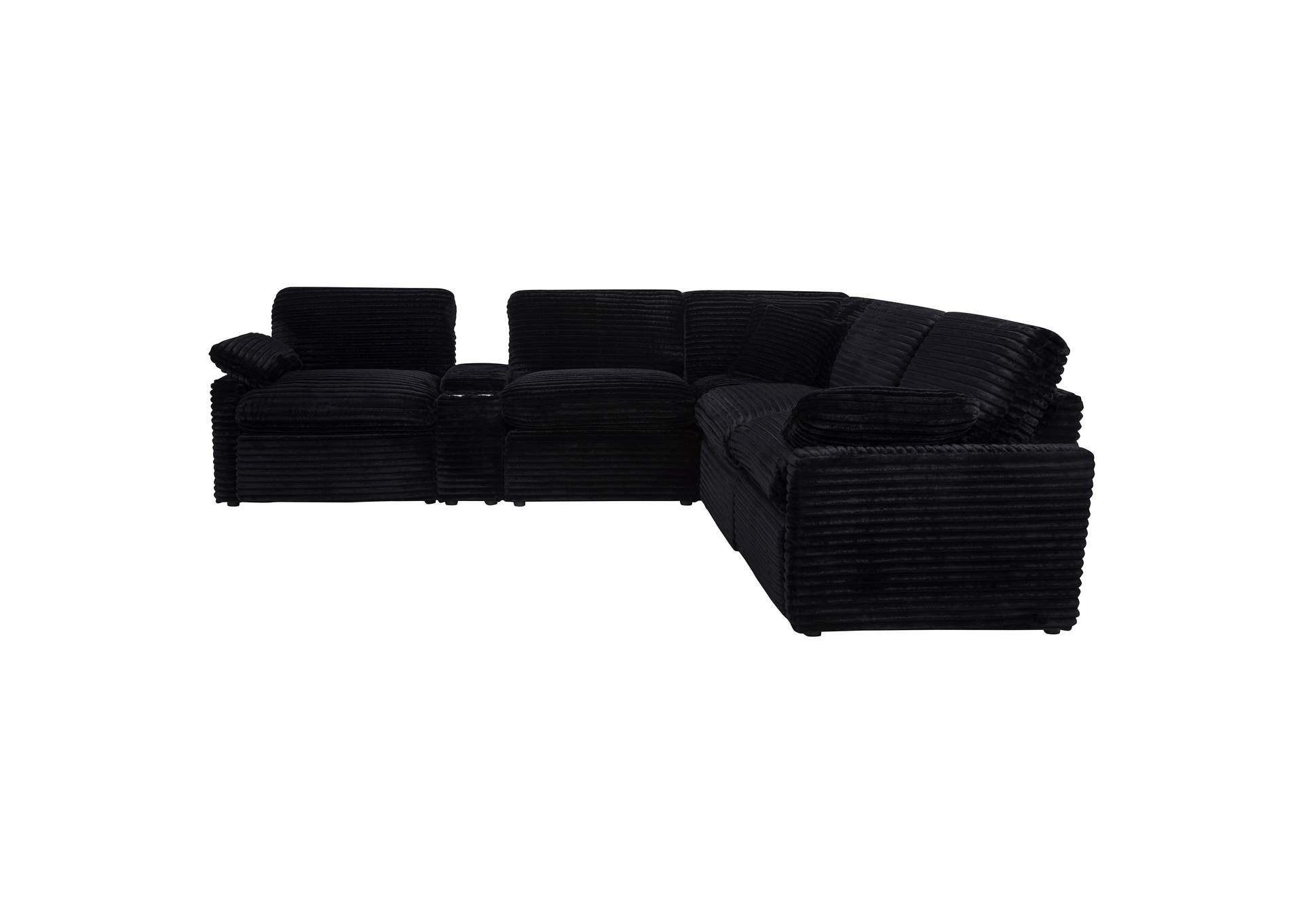 Collins 6-piece Modular Power Reclining Sectional Black image 6