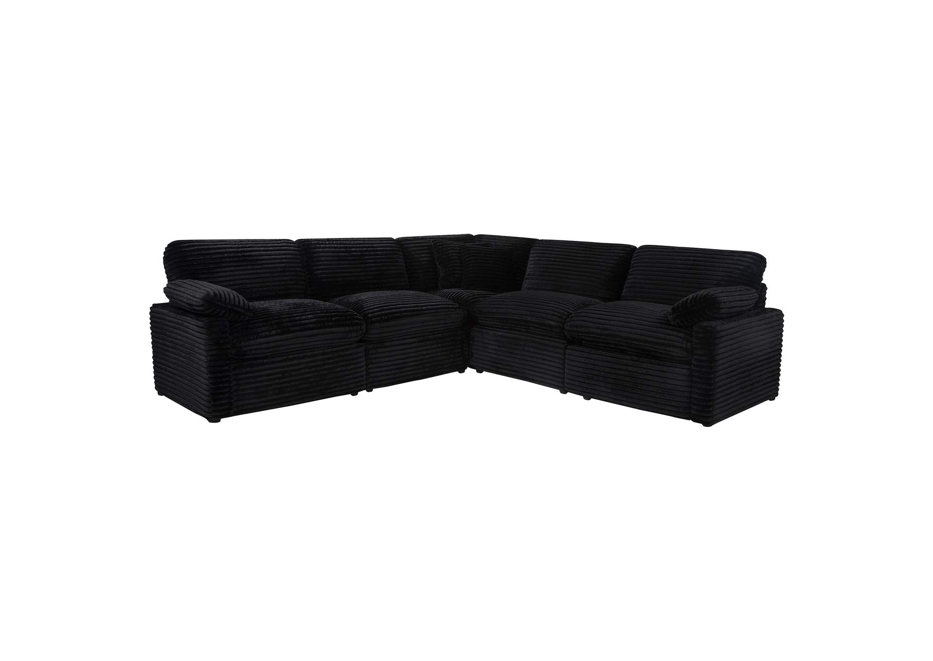 Collins 5-piece Modular Power Reclining Sectional Black image 1