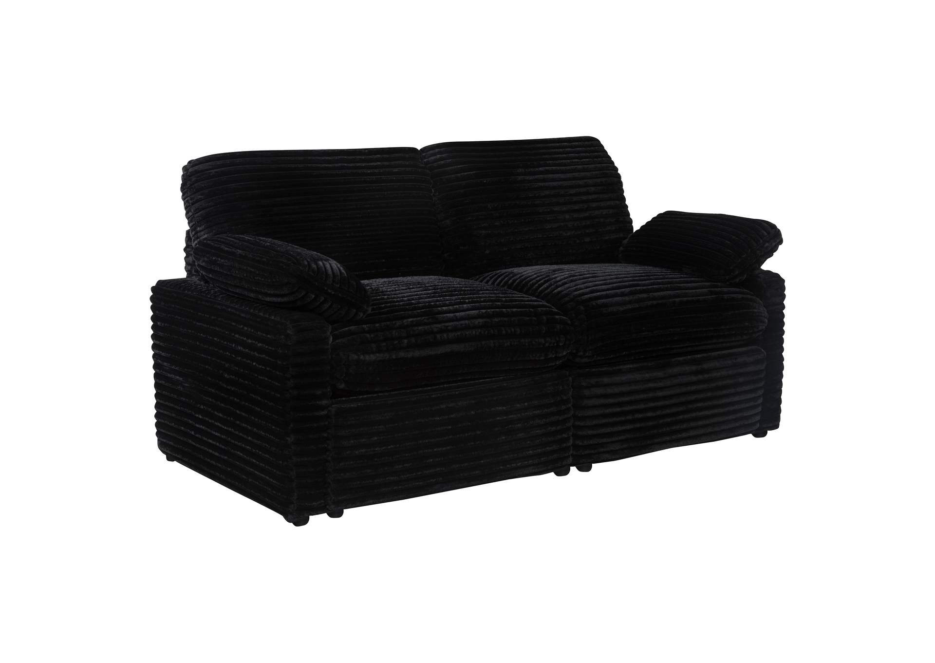 Collins Modular Power Loveseat Black image 1
