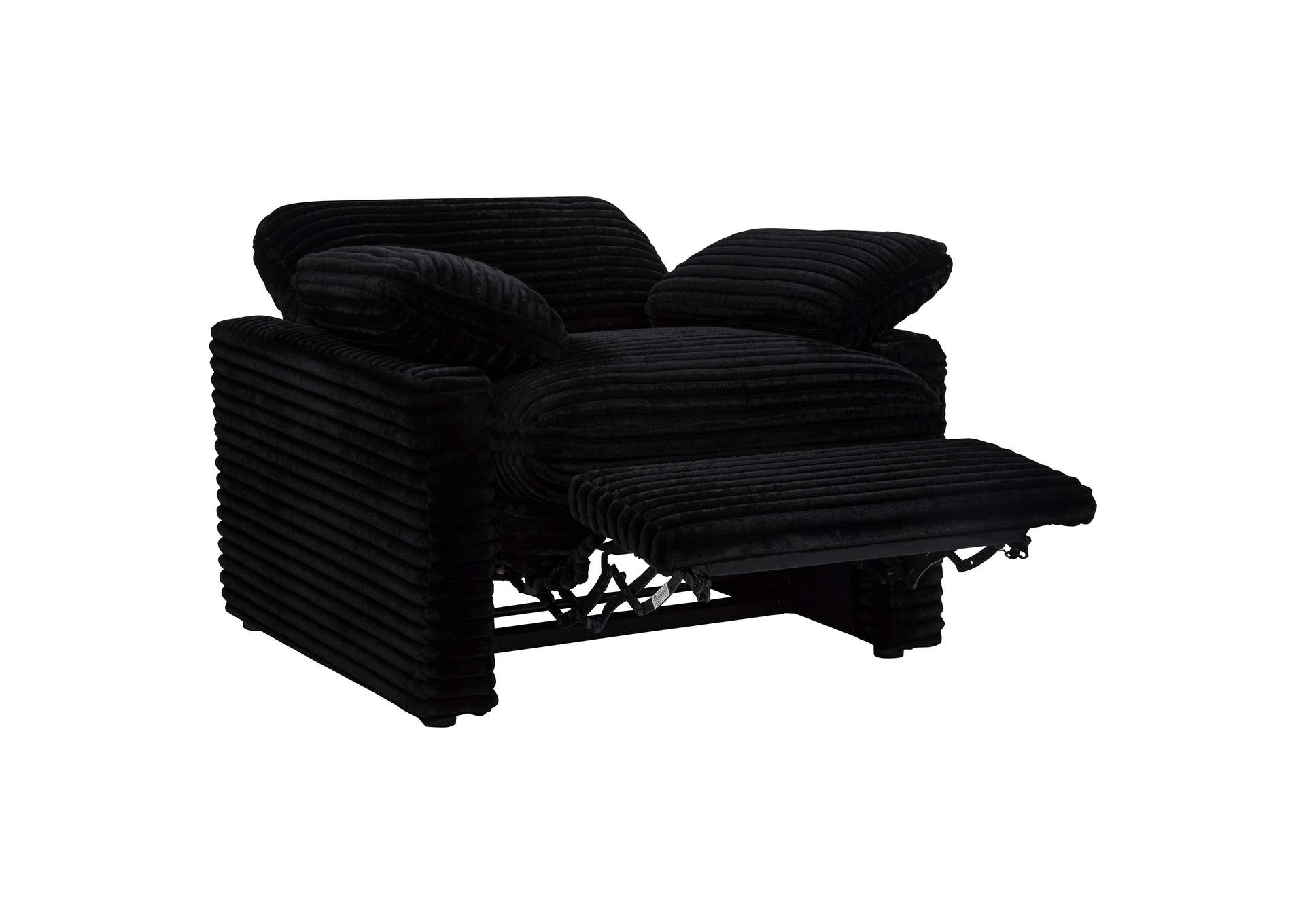 Collins Upholstered Power Recliner Chair Black image 6