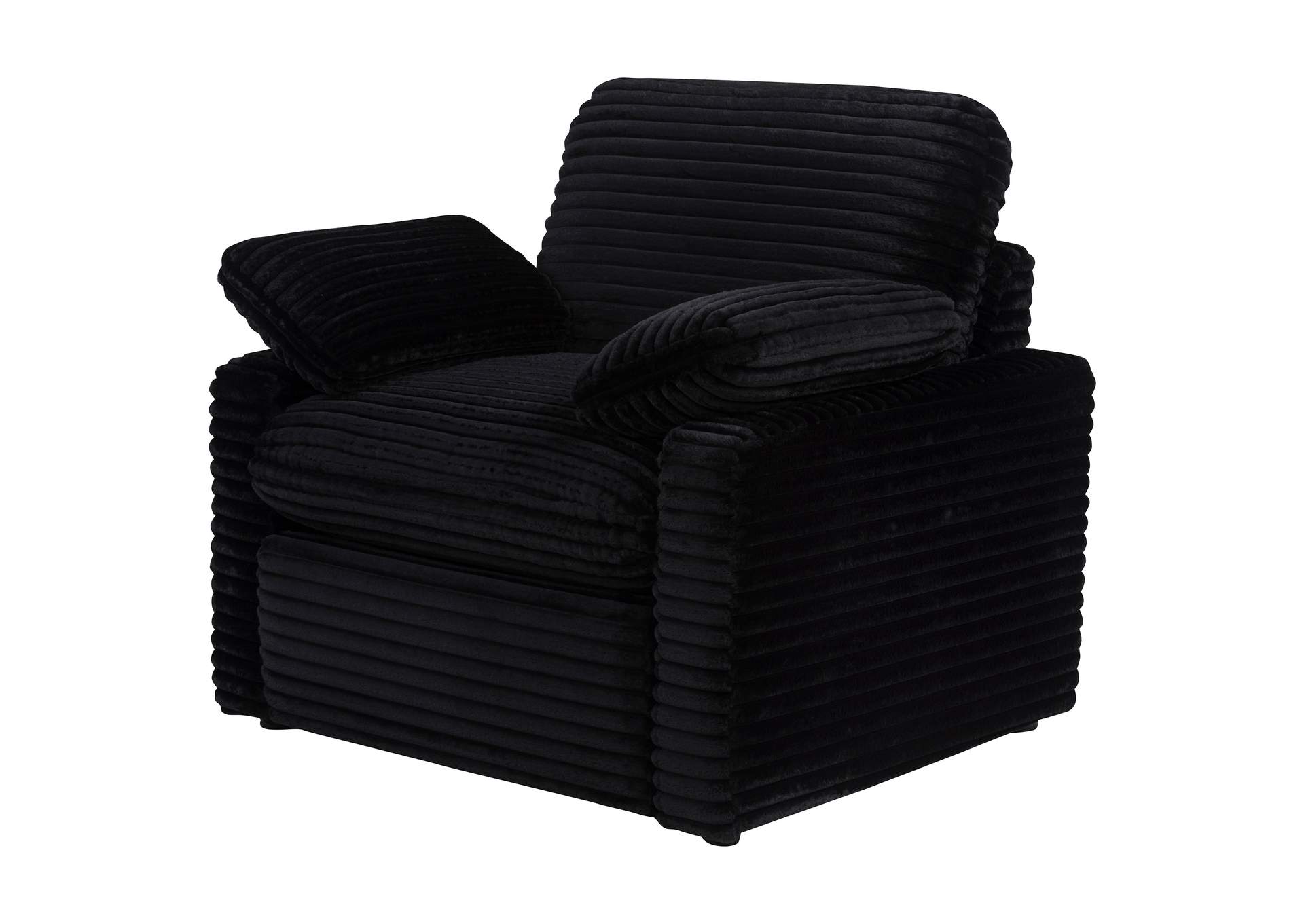 Collins Upholstered Power Recliner Chair Black image 8