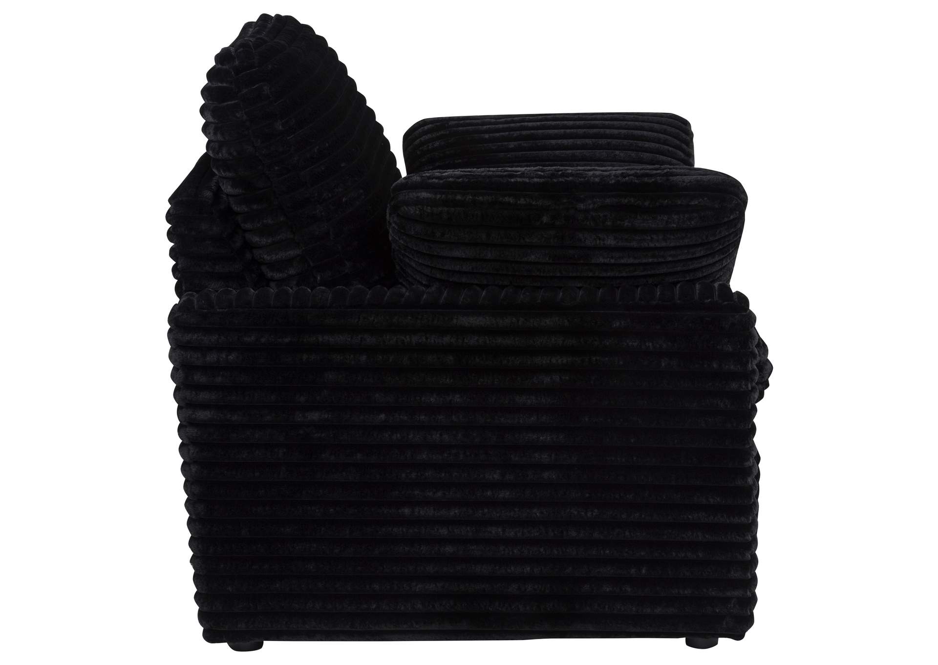 Collins Upholstered Power Recliner Chair Black image 12