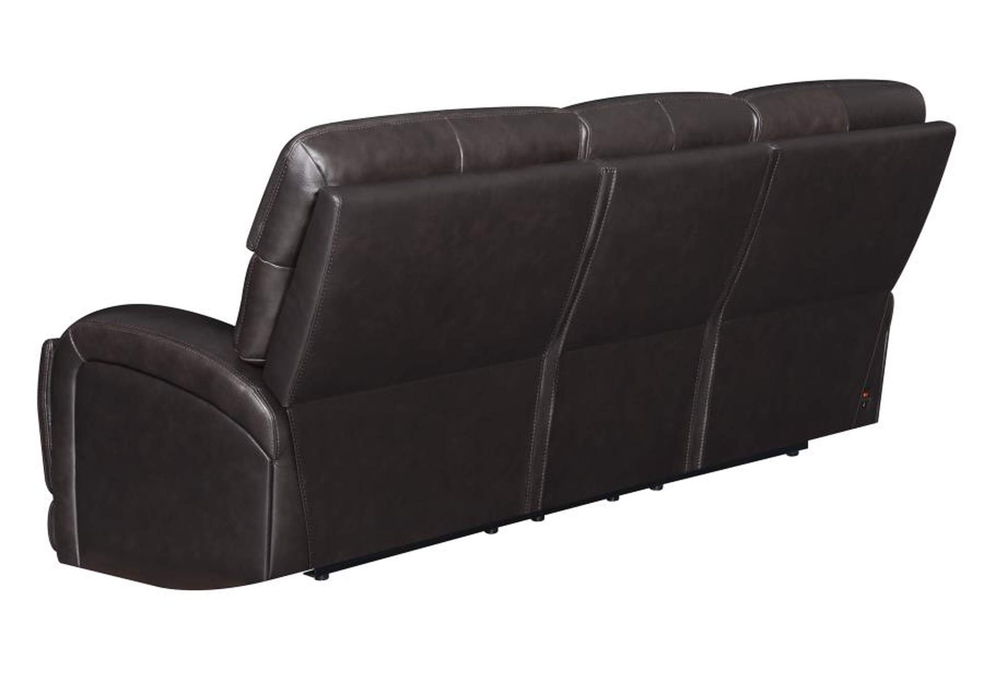 Longport 2-piece Upholstered Power Living Room Set Dark Brown image 6