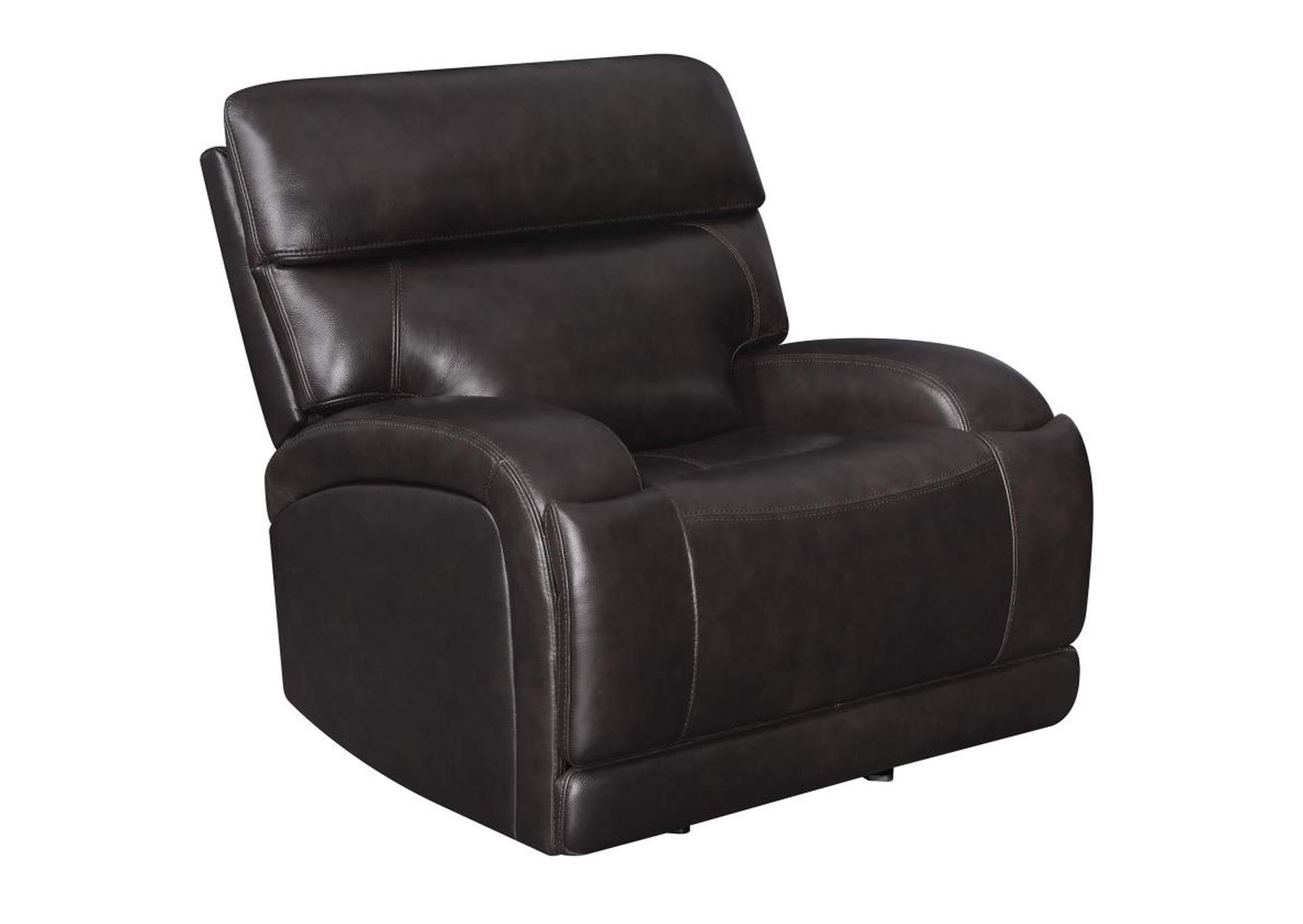 Longport 3-piece Upholstered Power Living Room Set Dark Brown image 13