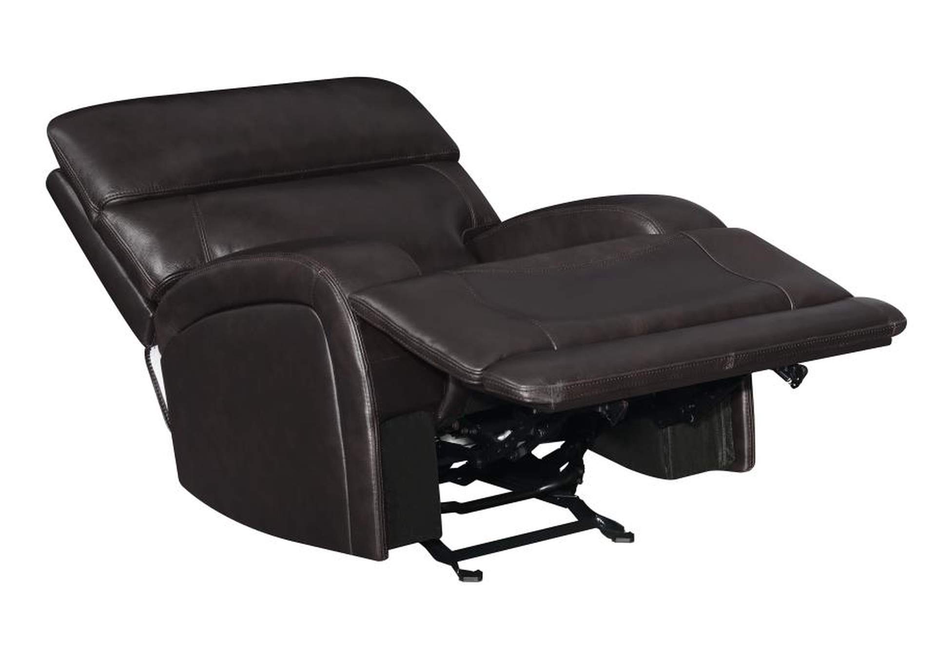 Longport 3-piece Upholstered Power Living Room Set Dark Brown image 14
