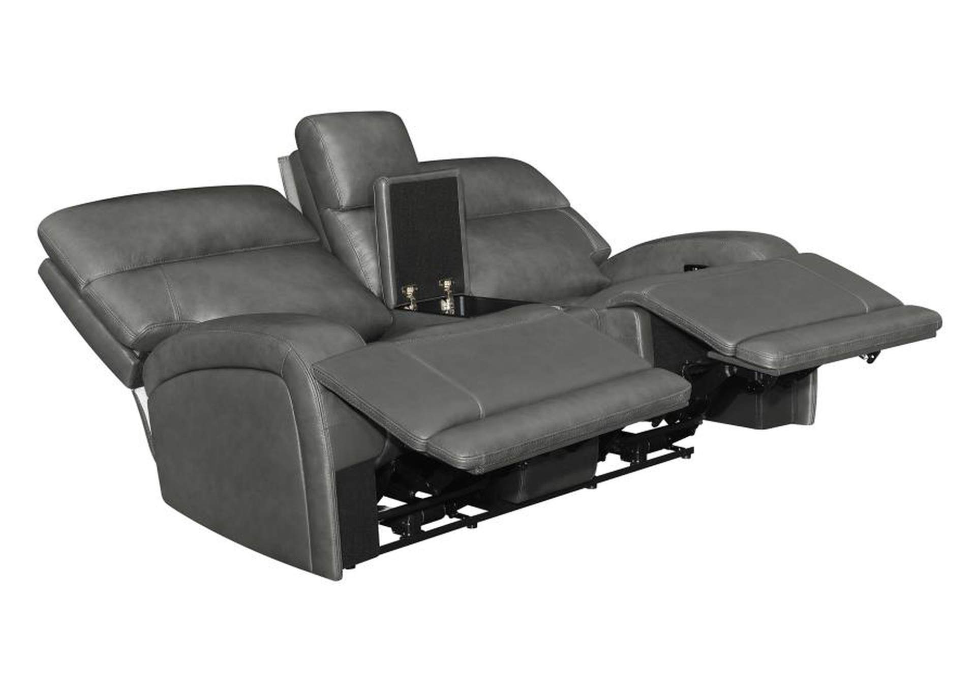 Longport 2-piece Upholstered Power Living Room Set Charcoal image 8