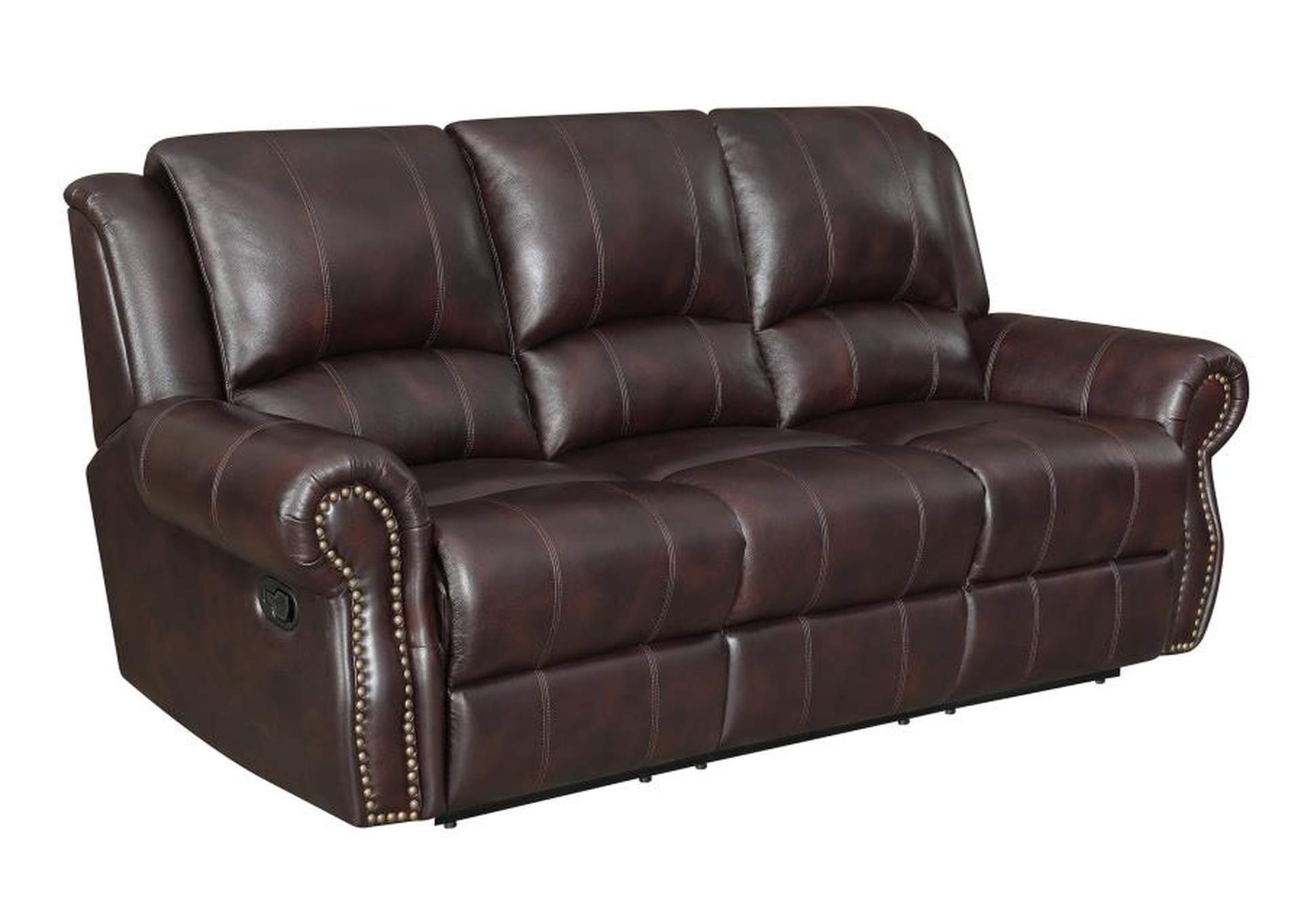 Sir Rawlinson Upholstered Living Room Set Dark Brown image 4