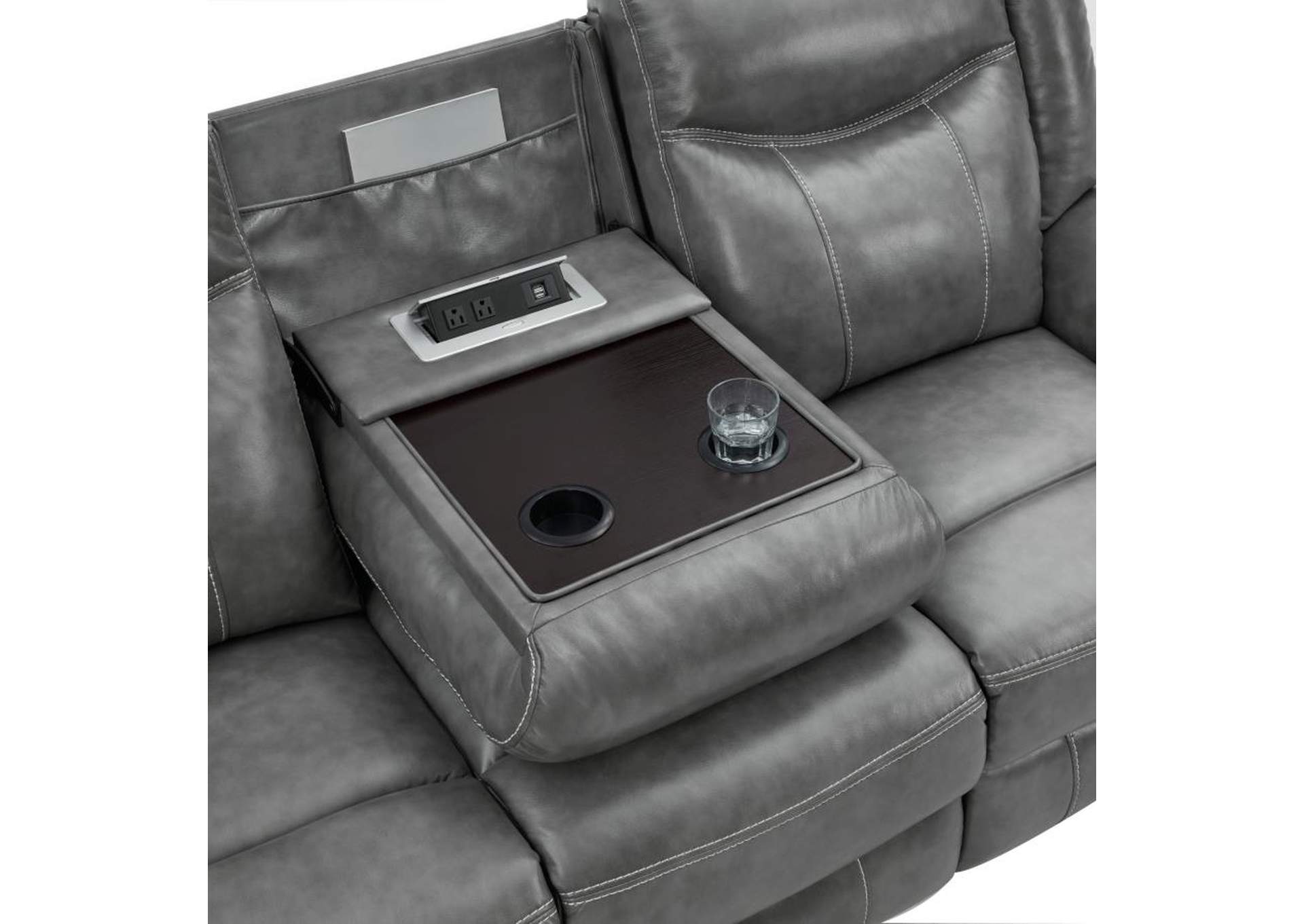 Conrad 2-piece Living Room Set Grey image 8