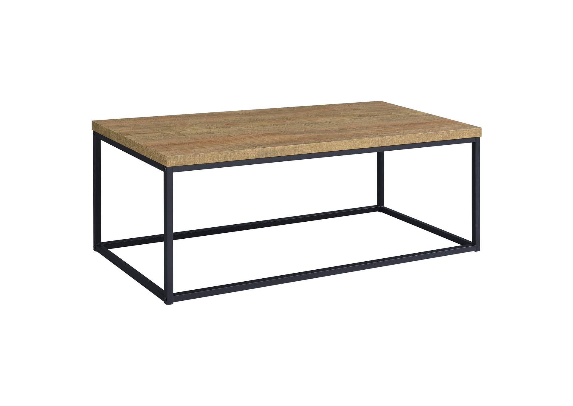 Straden 3-piece Engineered Wood Coffee Table Set Mango and Black image 10