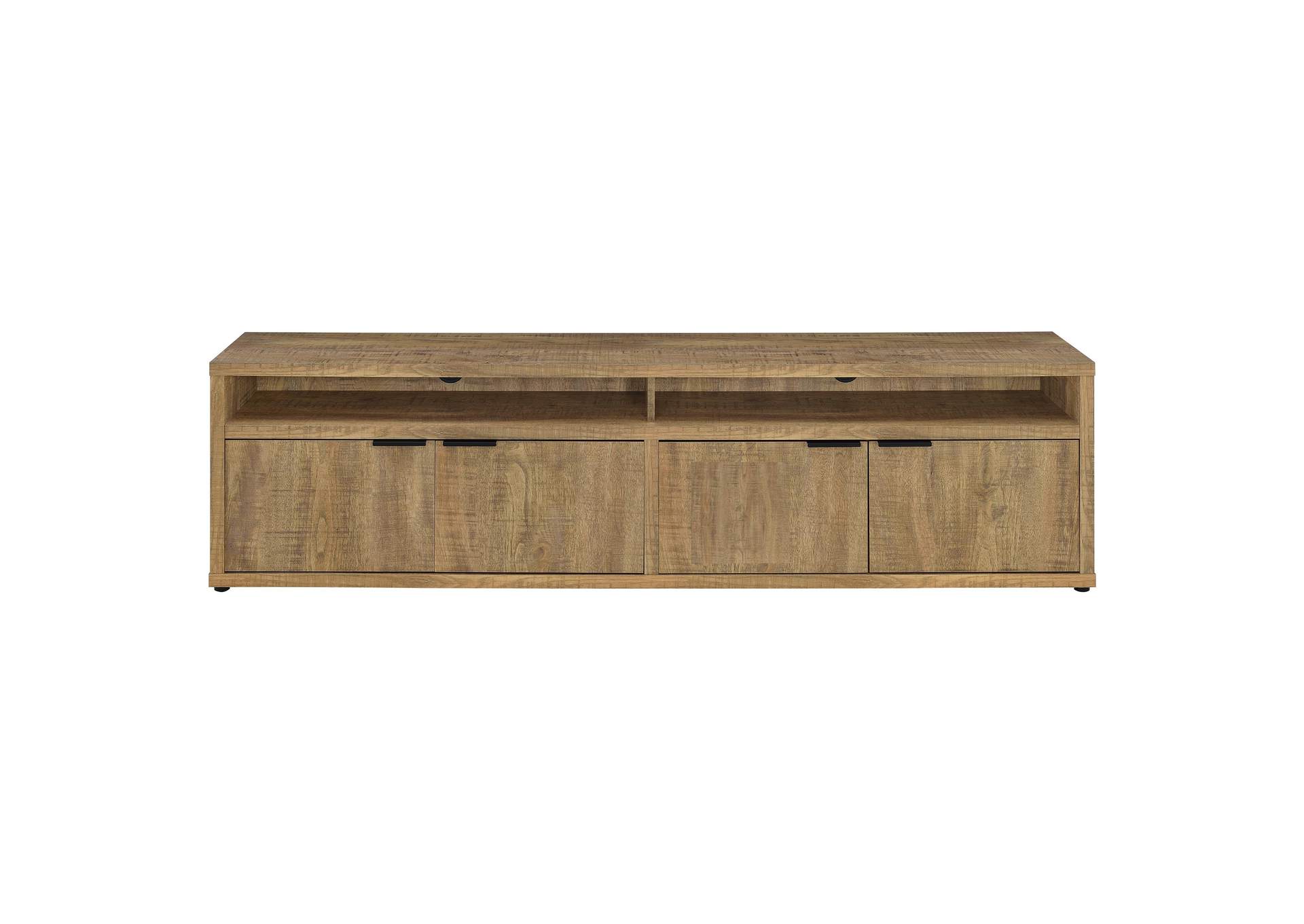 Tabby 79-inch 4-door Engineered Wood TV Stand Media Console Mango image 5