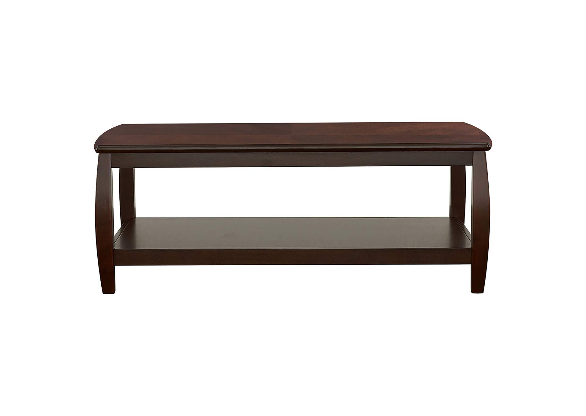 Dixon 1-shelf Rectangular Wood Coffee Table Espresso