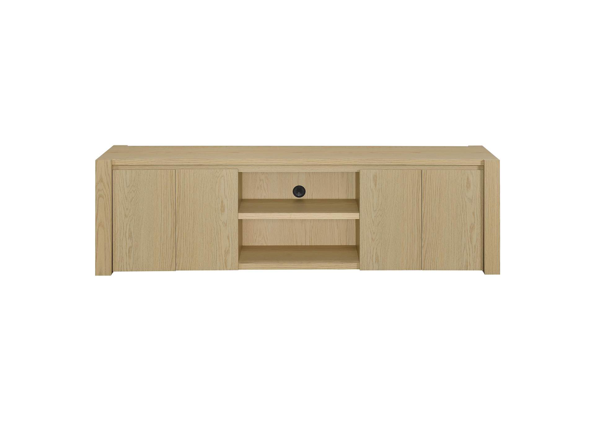 Laurelton 78-inch 4-door TV Stand Media Console Light Oak image 5