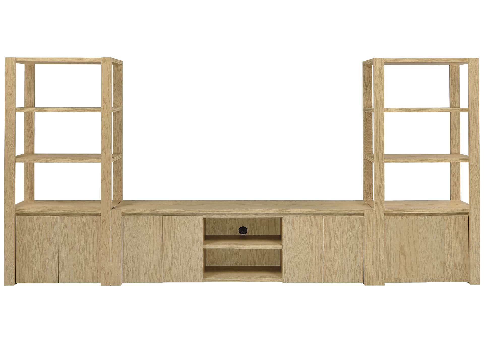 Laurelton 78-inch 4-door TV Stand Media Console Light Oak image 14