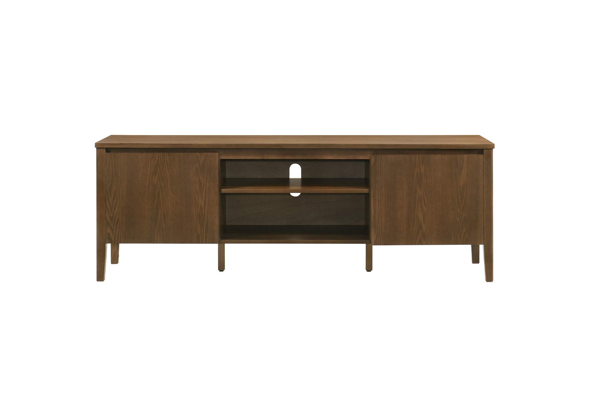 Thori 63-inch 2-door TV Stand Media Console Dark Brown image 4