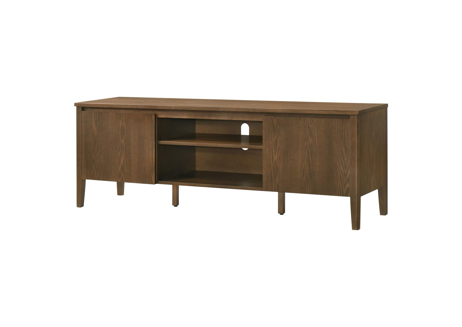 Thori 63-inch 2-door TV Stand Media Console Dark Brown image 6