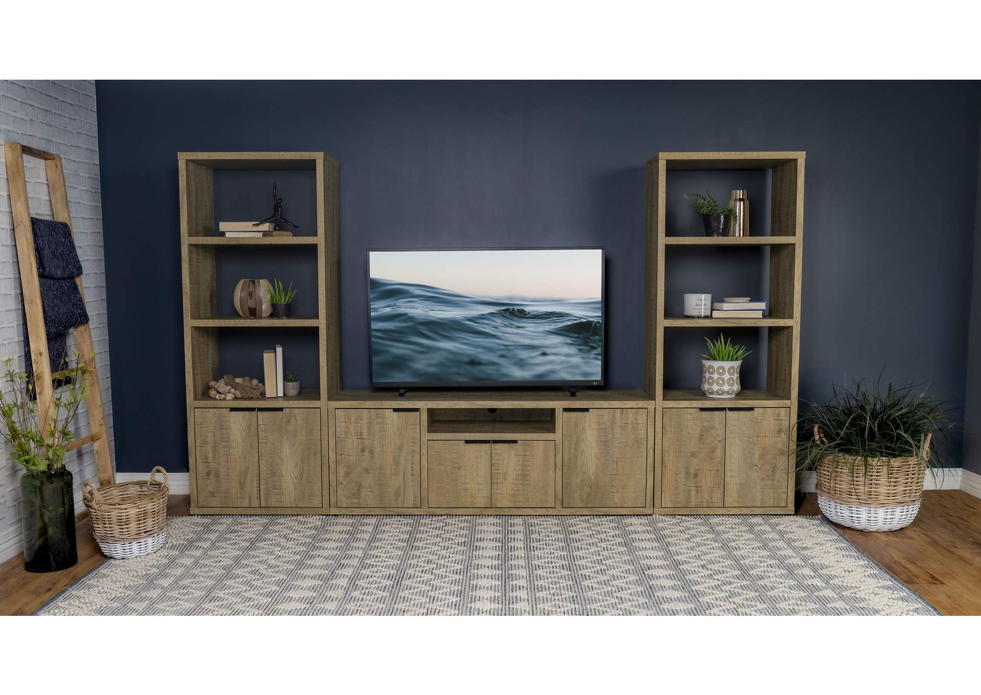 Tabby 3-piece 60-inch TV Entertainment Center Mango