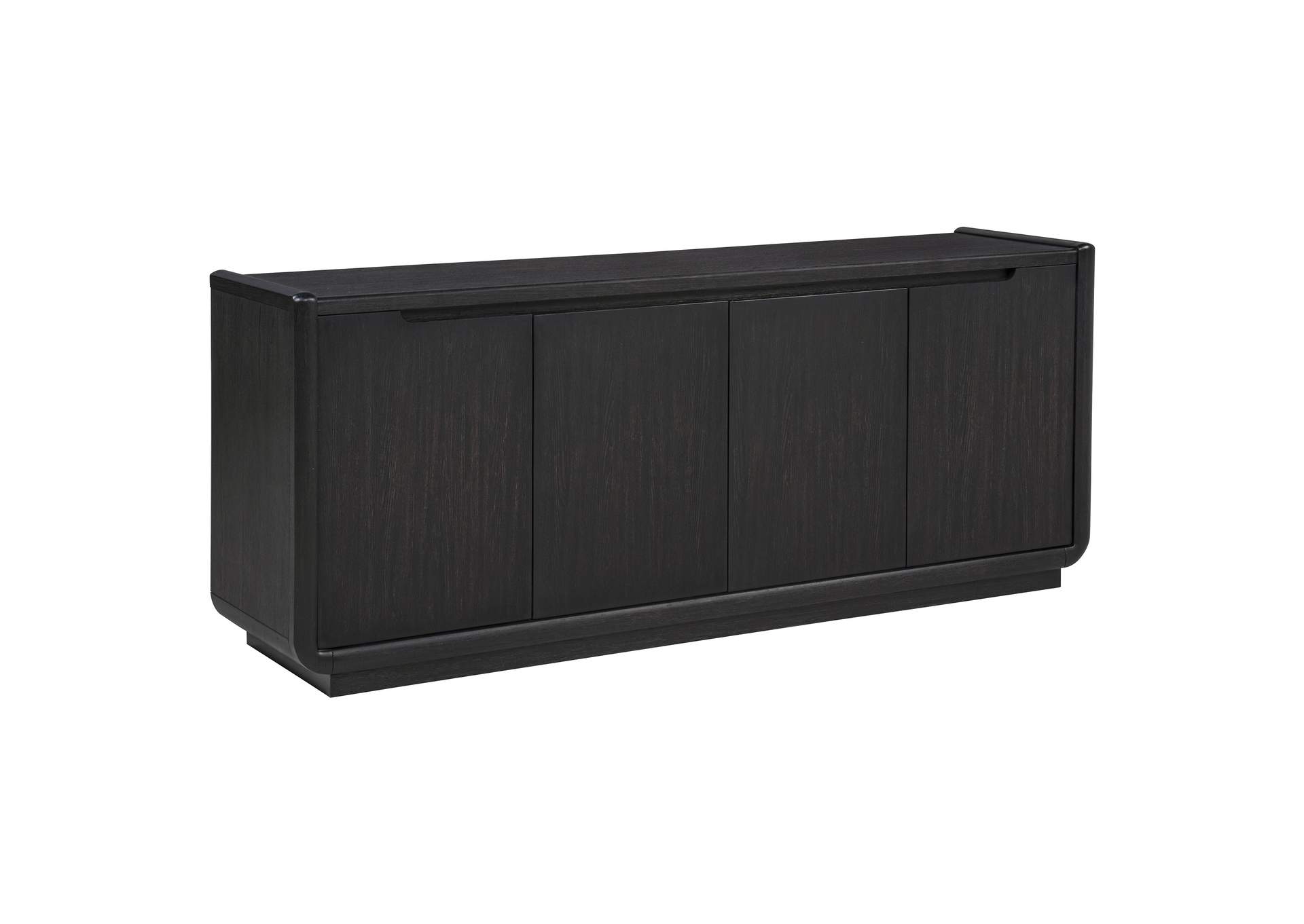 Leandro 72-inch 4-door TV Stand Media Console Burnished Black image 1