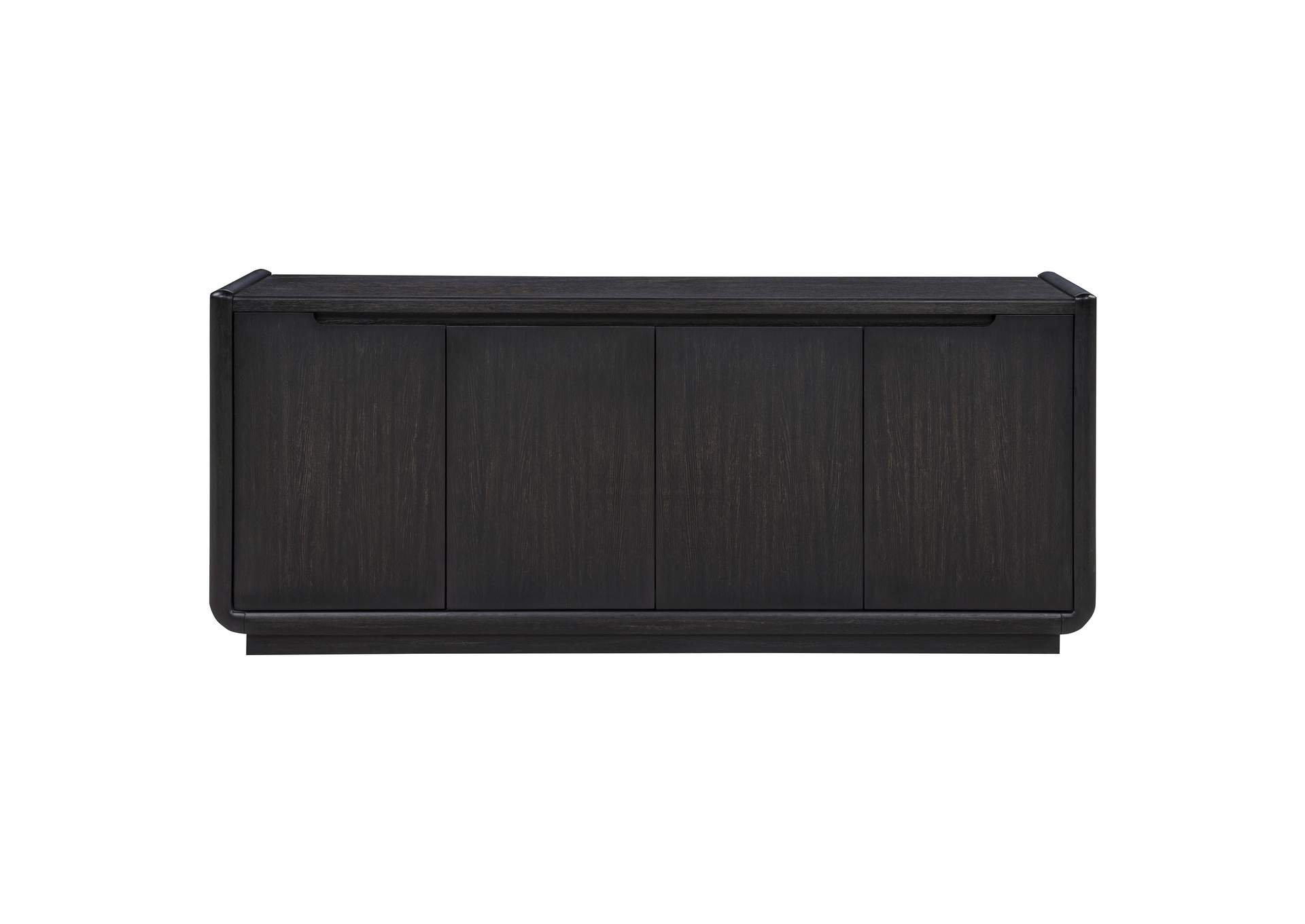 Leandro 72-inch 4-door TV Stand Media Console Burnished Black image 4