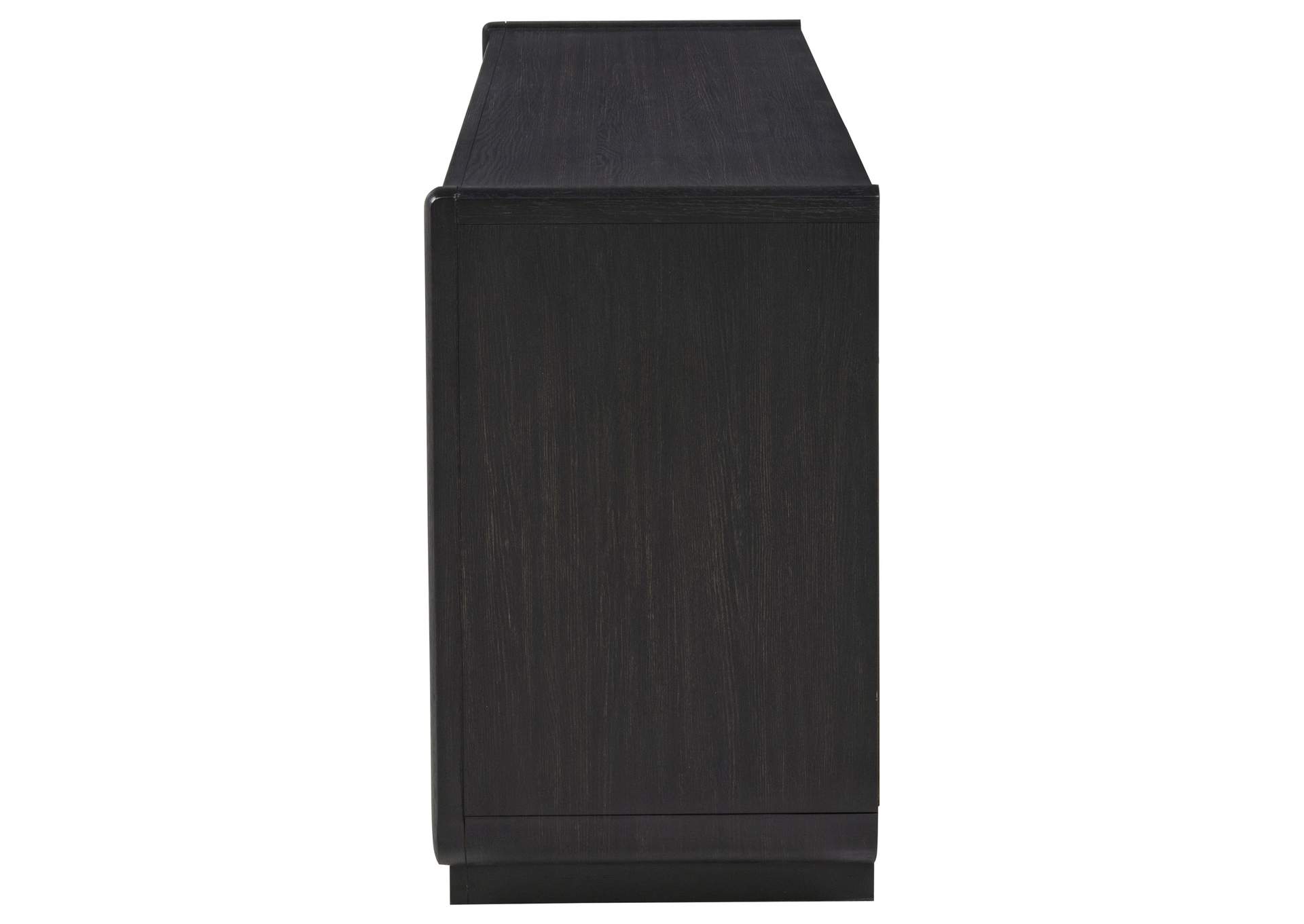 Leandro 72-inch 4-door TV Stand Media Console Burnished Black image 7