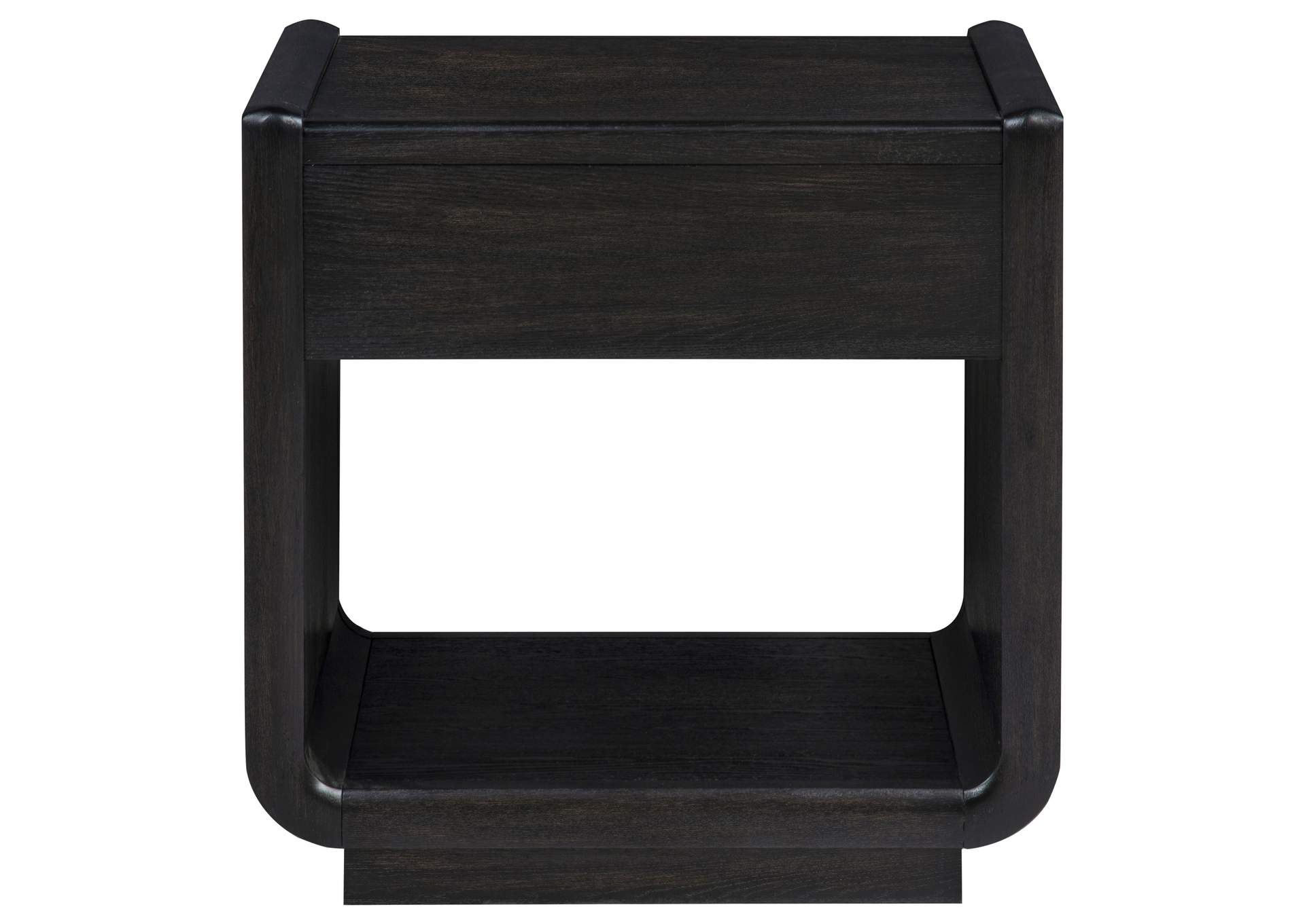 Leandro 1-drawer Wood Occasional Side End Table Burnished Black image 9