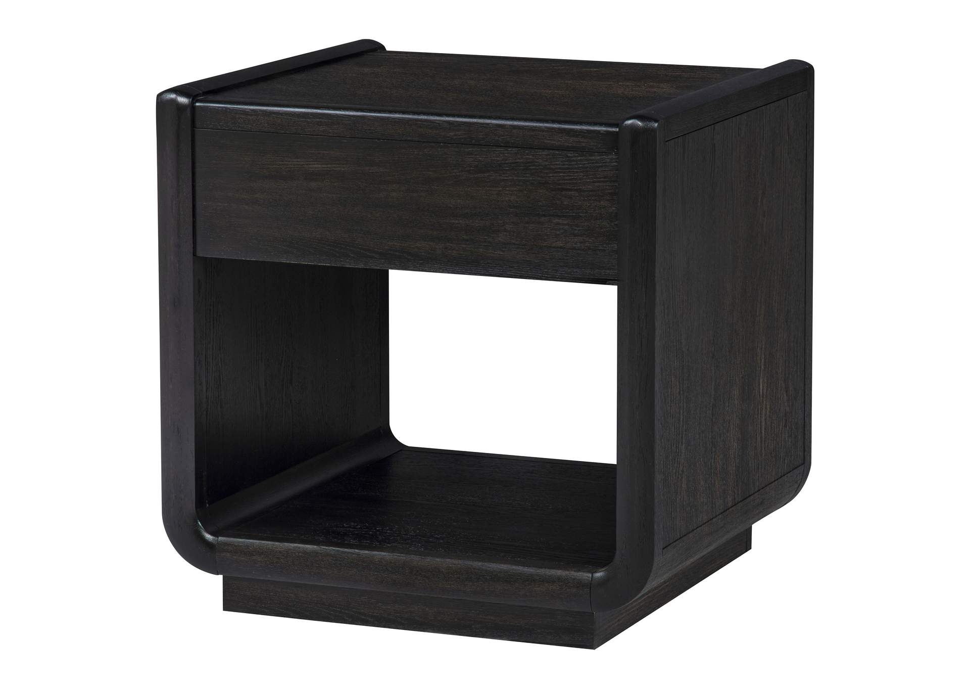 Leandro 1-drawer Wood Occasional Side End Table Burnished Black image 10