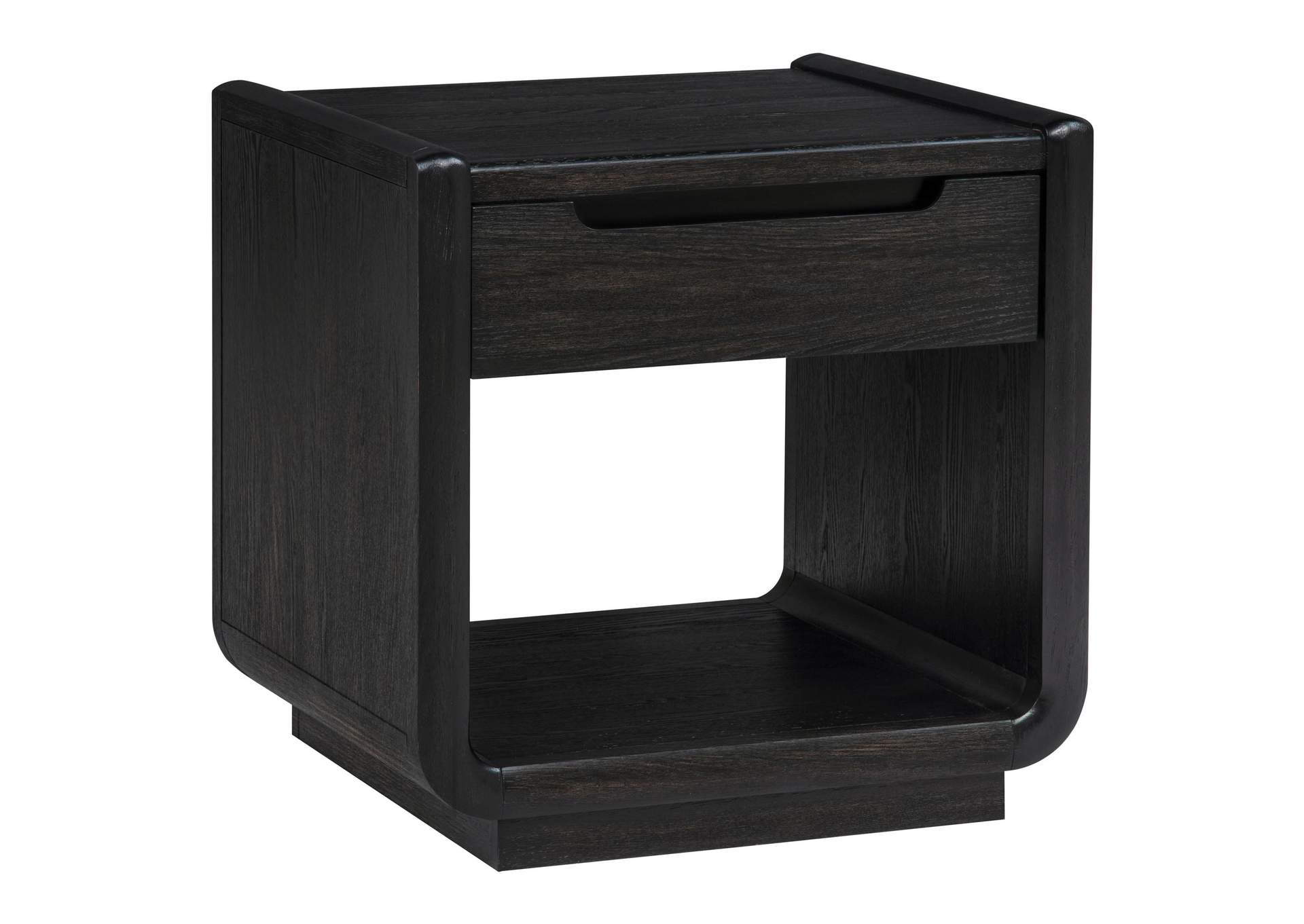 Leandro 2-piece Wood Coffee and End Table Set Burnished Black image 4