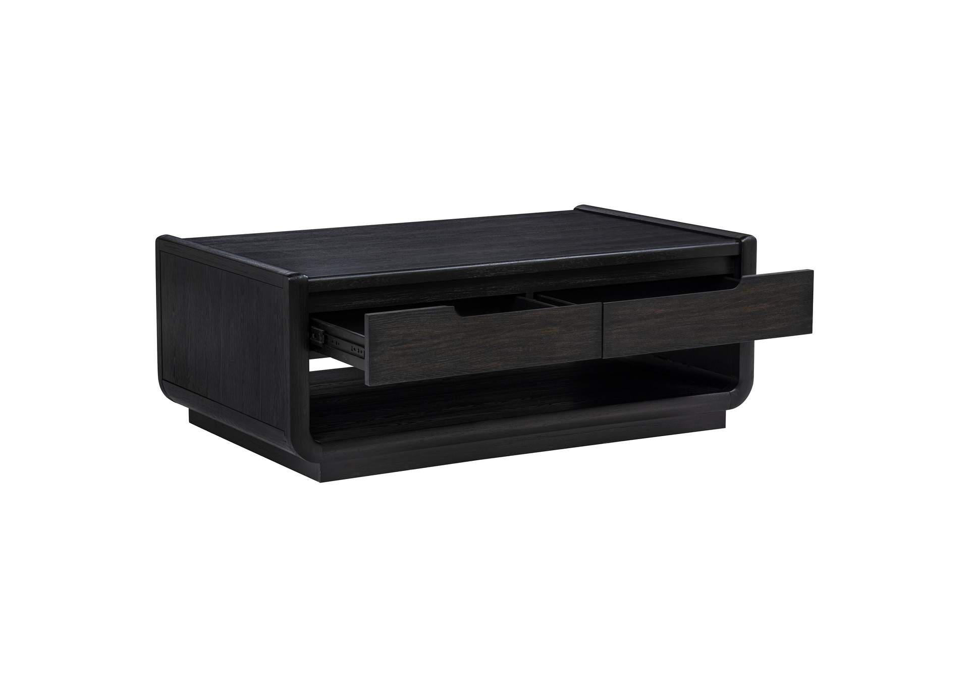 Leandro 2-piece Wood Coffee and End Table Set Burnished Black image 10