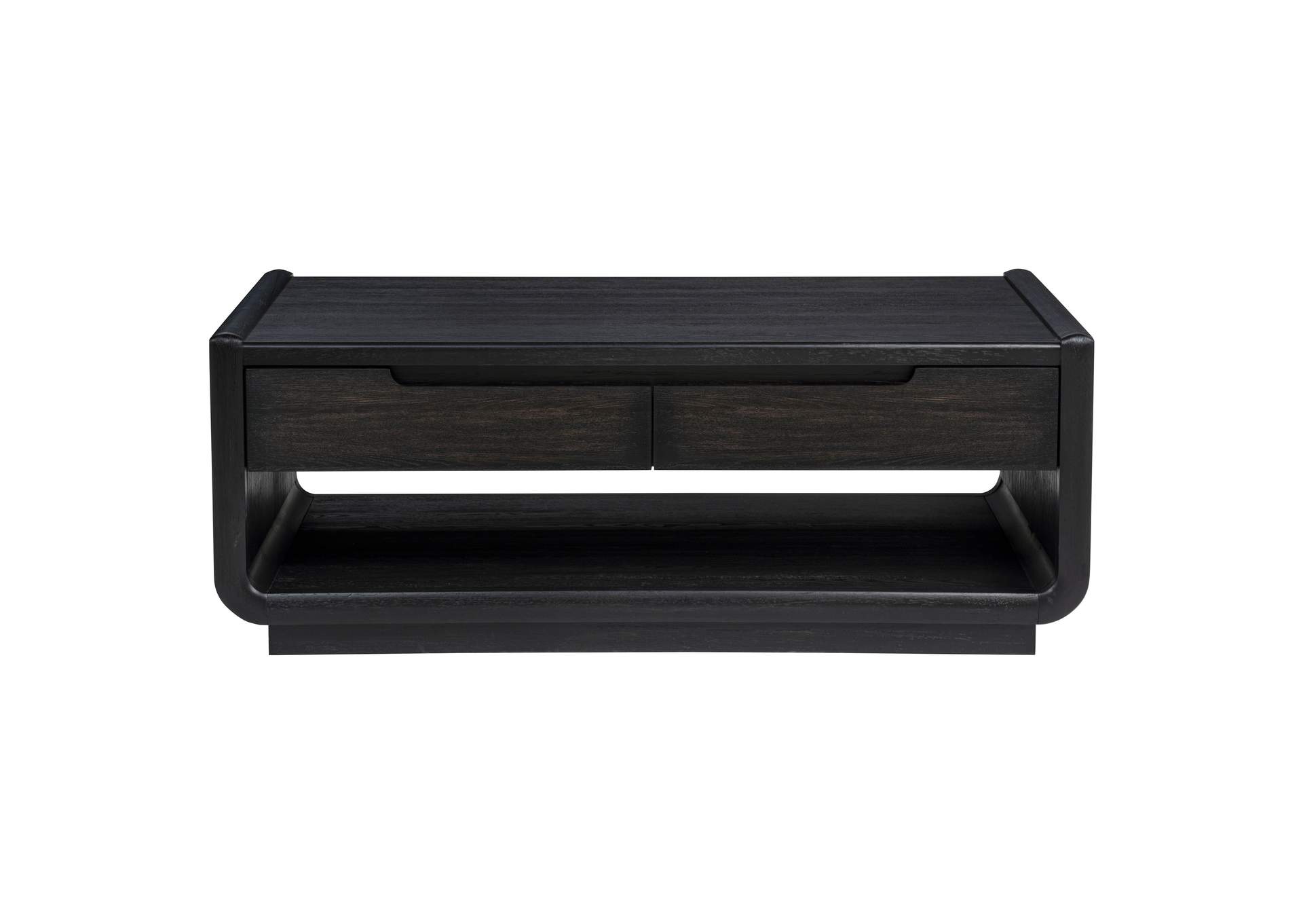 Leandro 2-piece Wood Coffee and End Table Set Burnished Black image 11
