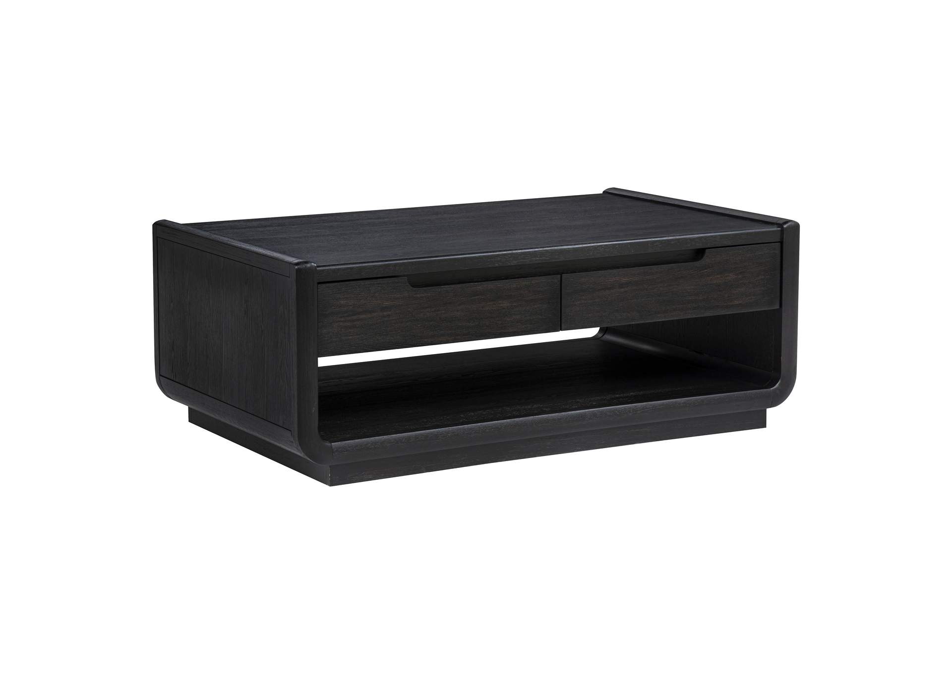 Leandro 3-piece Wood Coffee and End Table Set Burnished Black image 9