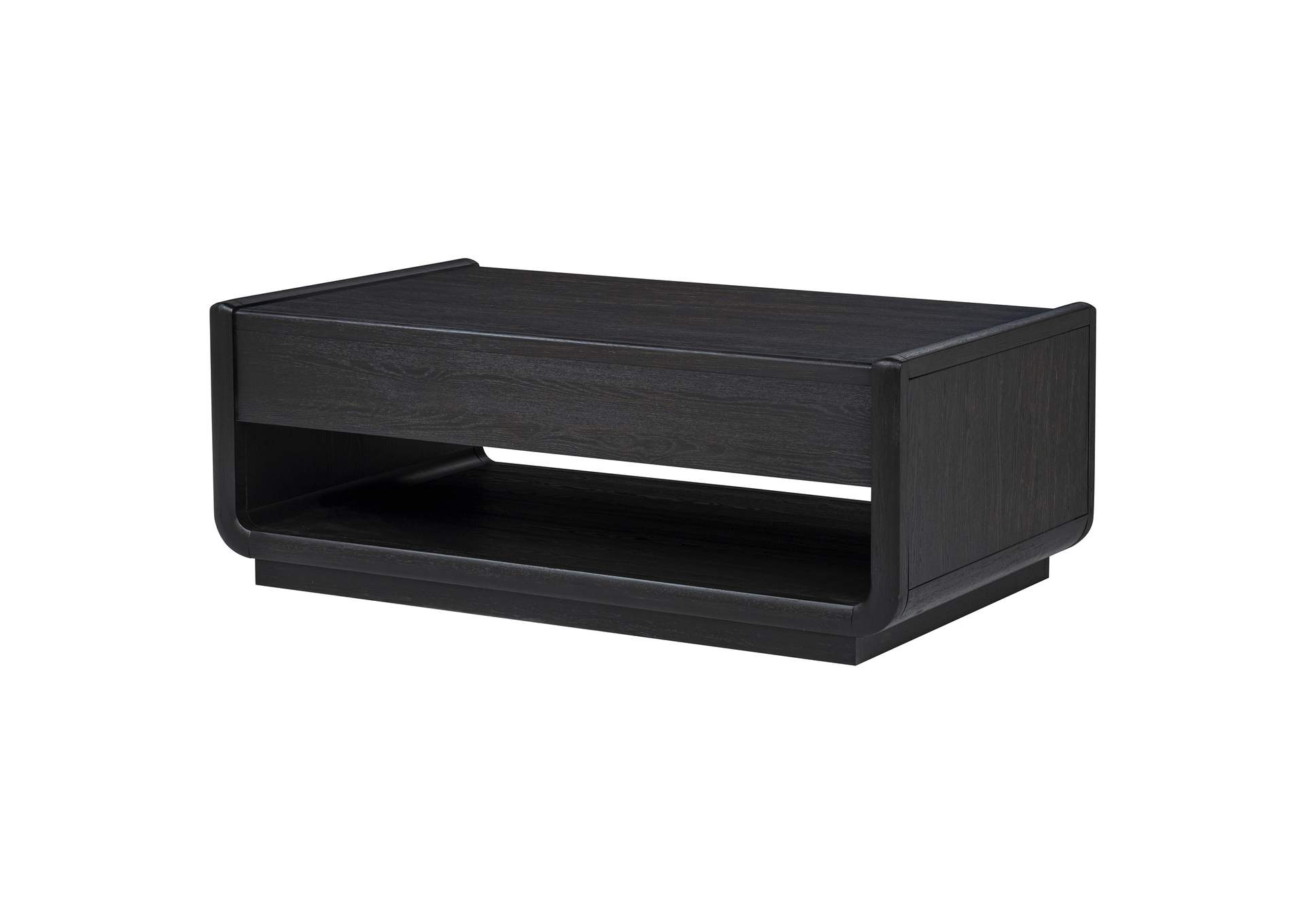 Leandro 2-drawer Wood Cocktail Coffee Table Burnished Black image 10