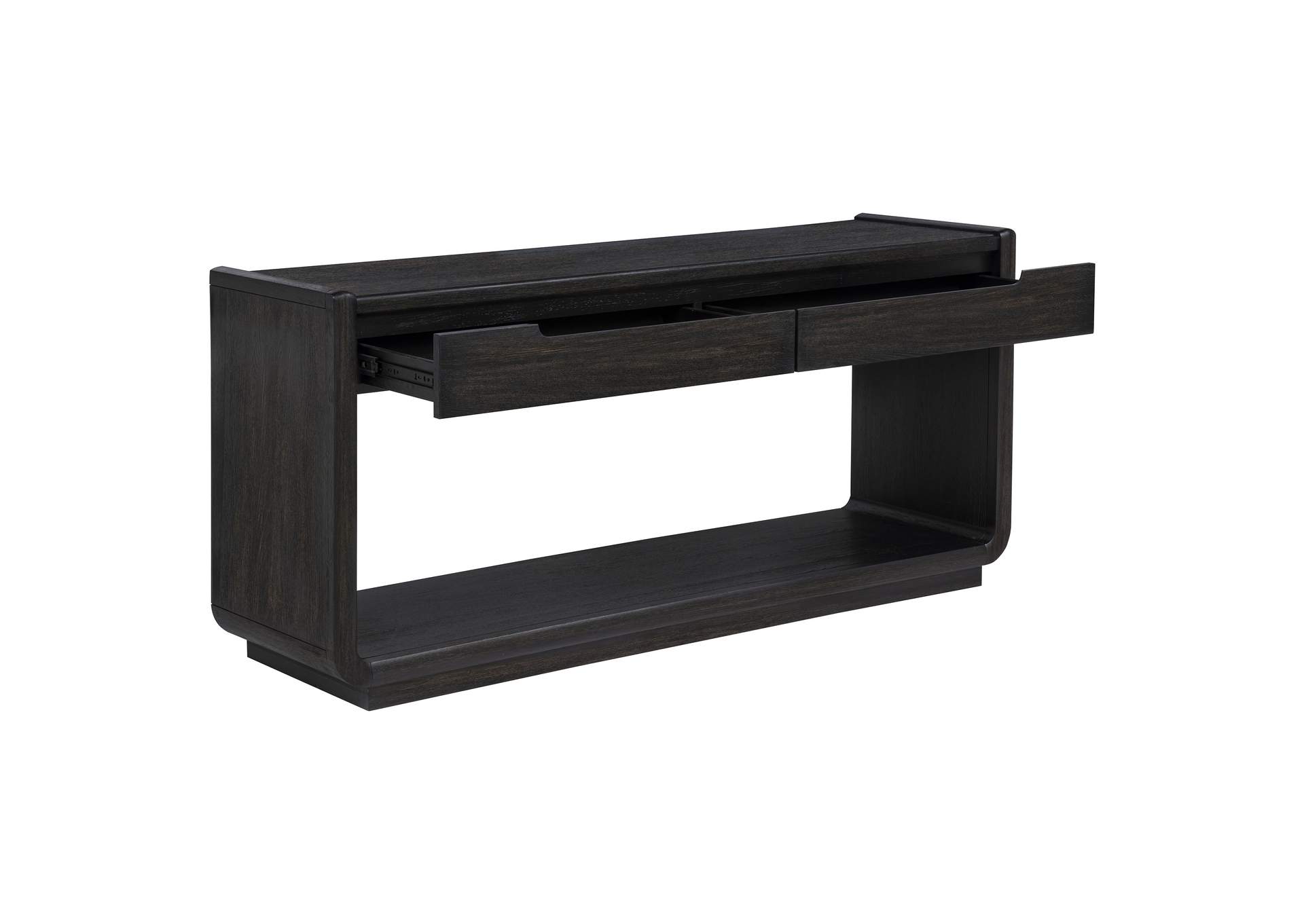 Leandro 2-drawer Entryway Sofa Console Table Burnished Black image 4