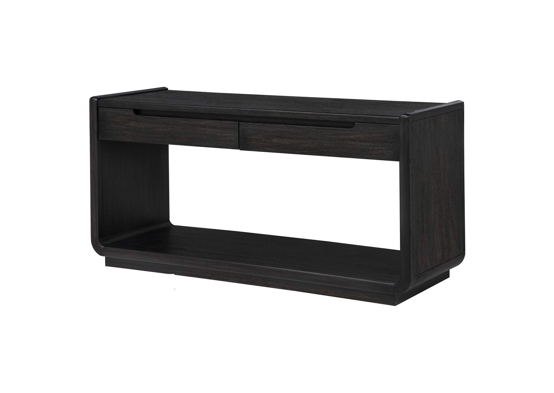 Leandro 2-drawer Entryway Sofa Console Table Burnished Black image 6