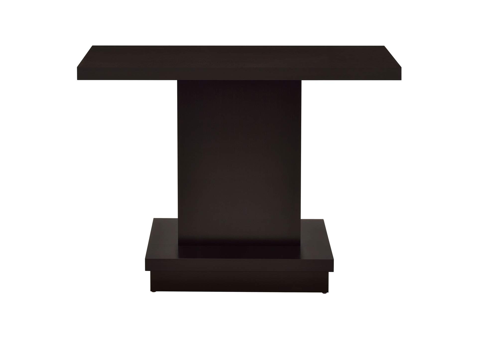 Reston Pedestal Sofa Table Cappuccino