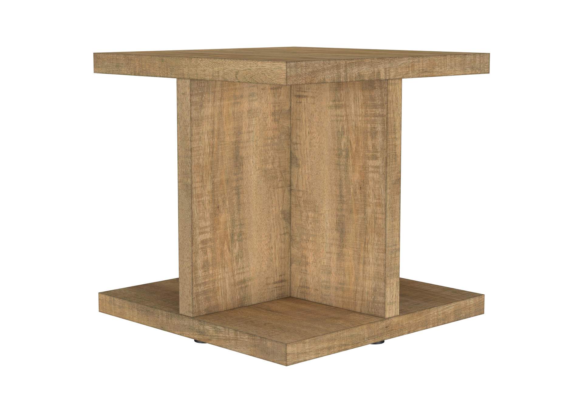 Cortona Square Engineered Wood End Side Table Mango