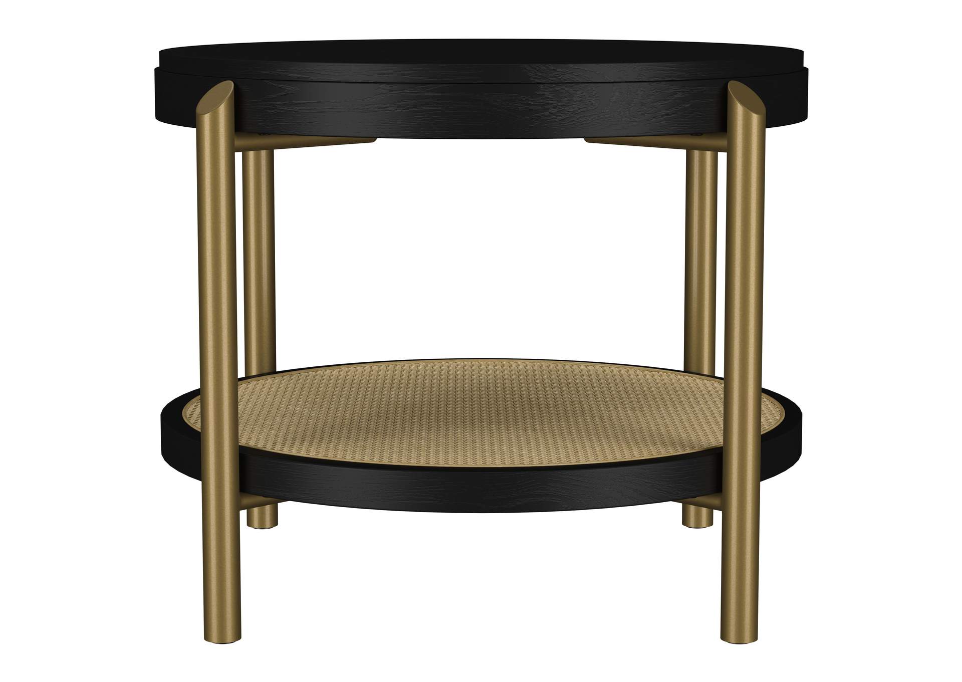 Arini 3-piece Round Coffee and End Table Set Black