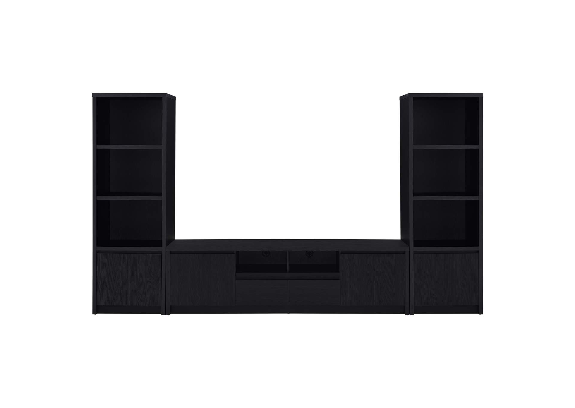 Winfield 78-inch 2-door TV Stand Media Console Black